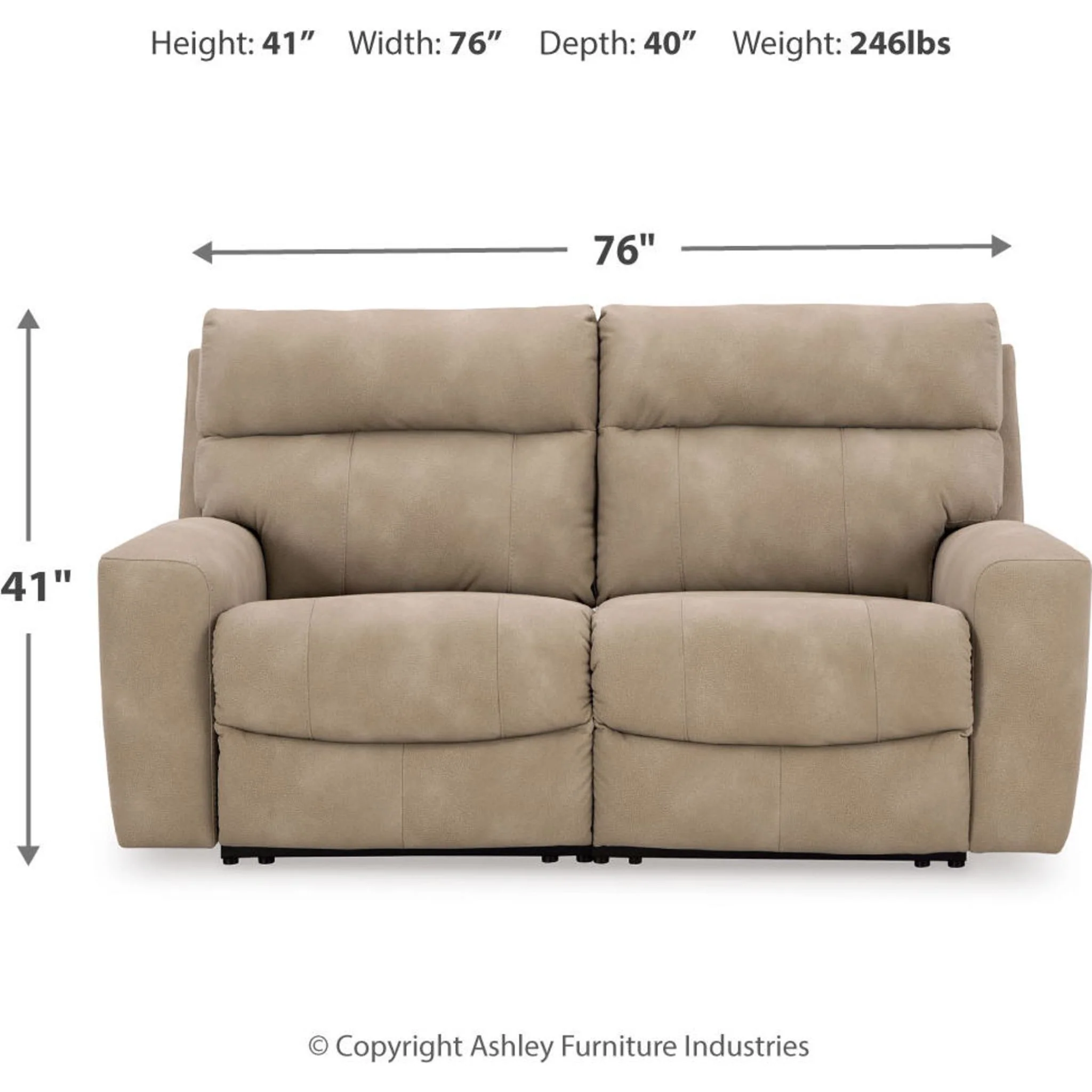 Next-Gen Durapella 2 Piece Modular Power Reclining Sectional - Image 17