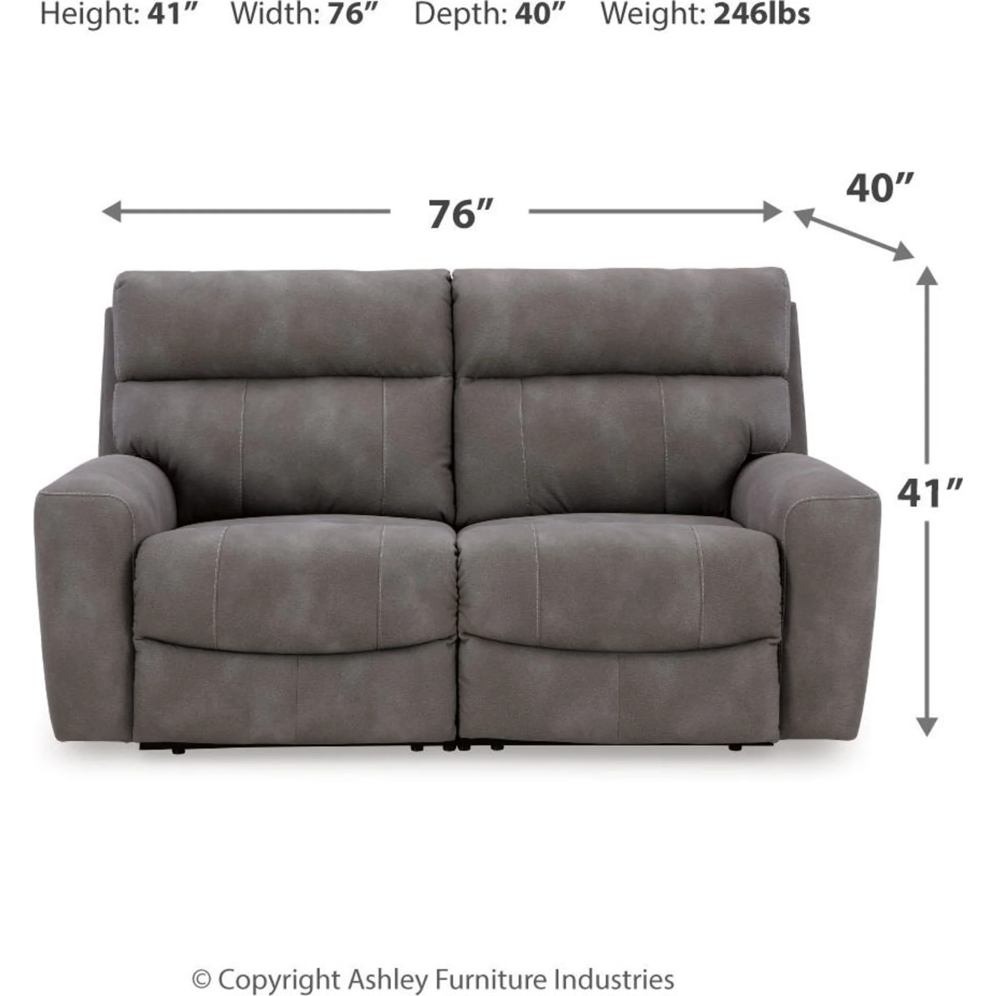Next-Gen Durapella 2 Piece Modular Power Reclining Sectional - Image 7