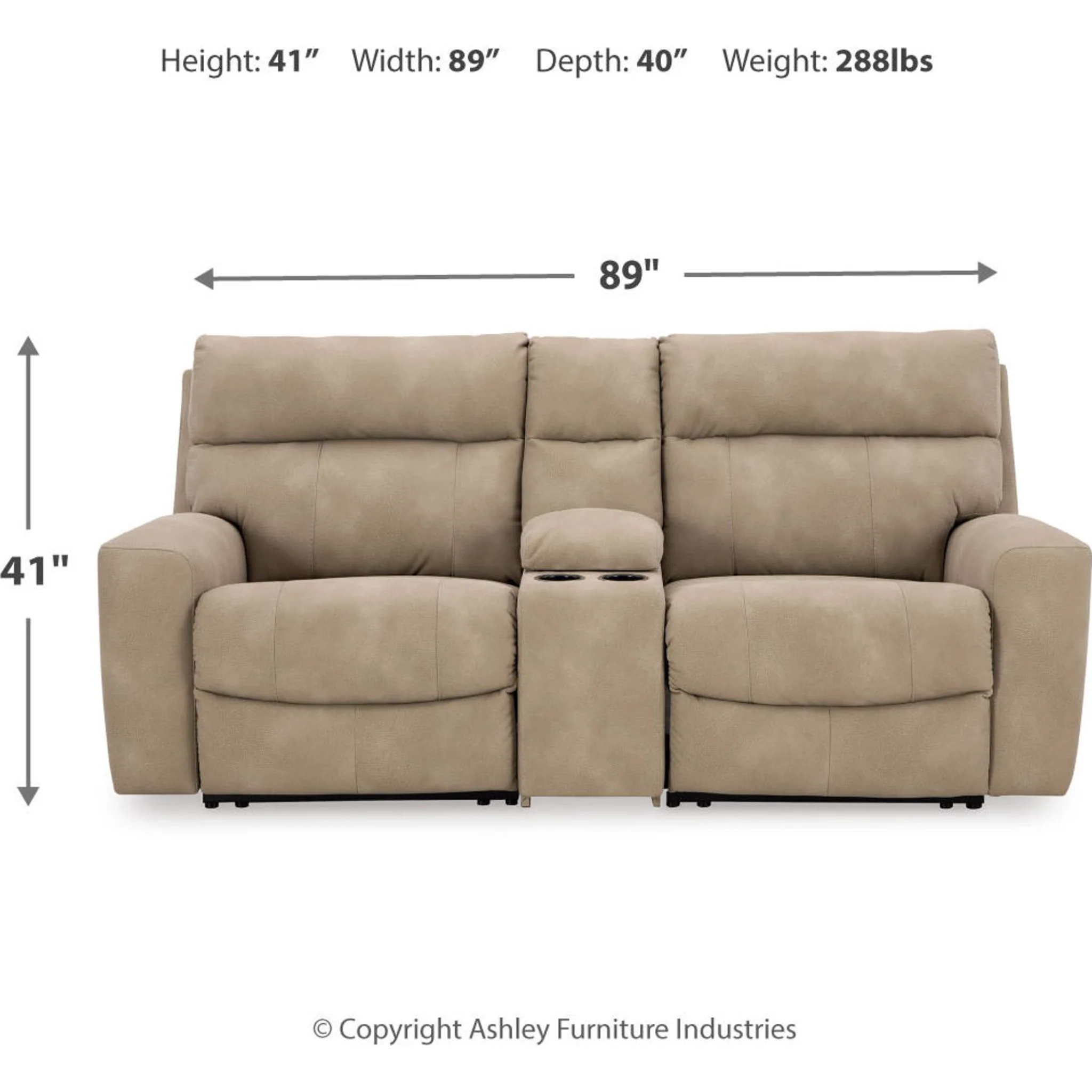 Next-Gen Durapella 3 Piece Modular Power Reclining Sectional with Console - Image 42