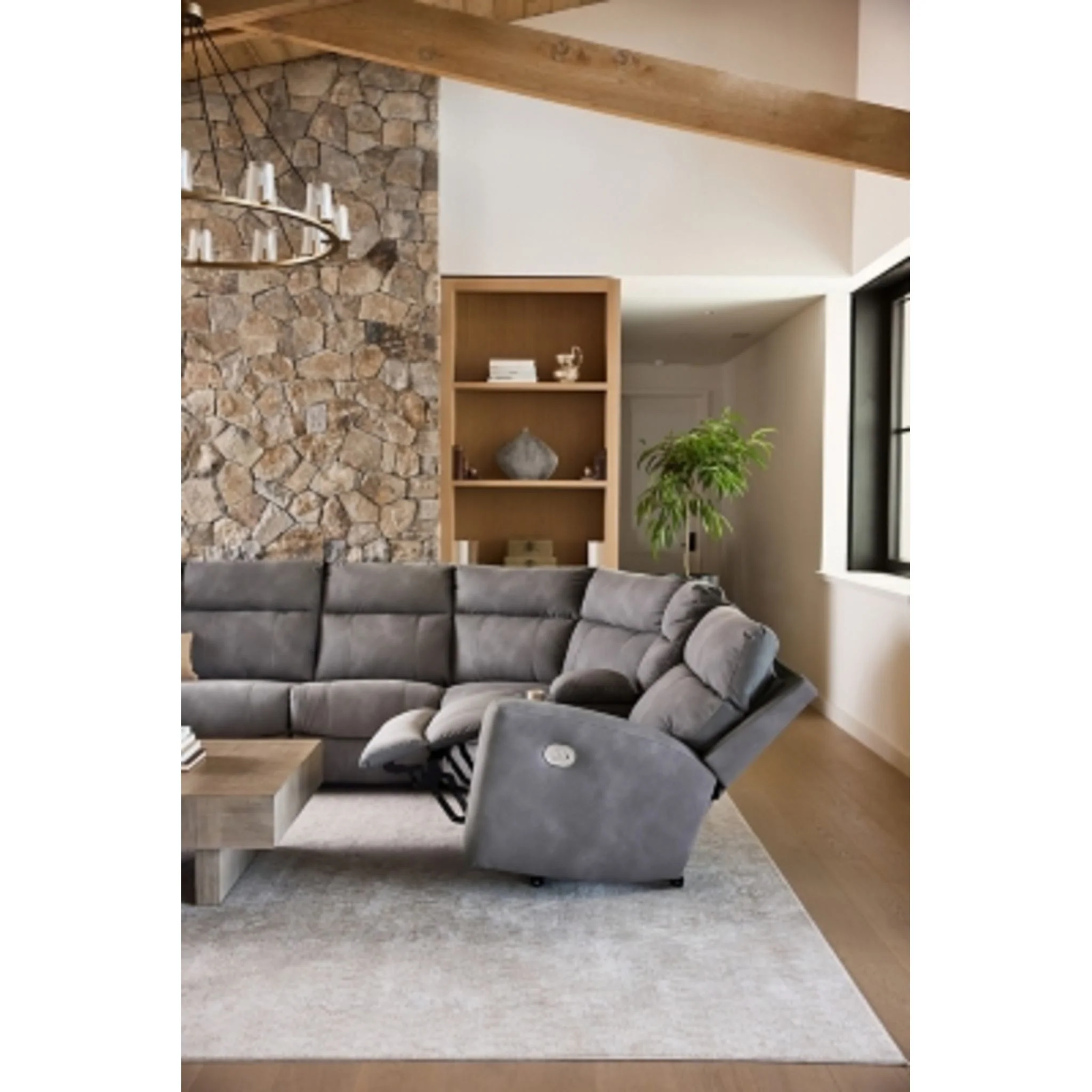 Next-Gen Durapella 6 Piece Modular Power Reclining Sectional with Console - Image 31