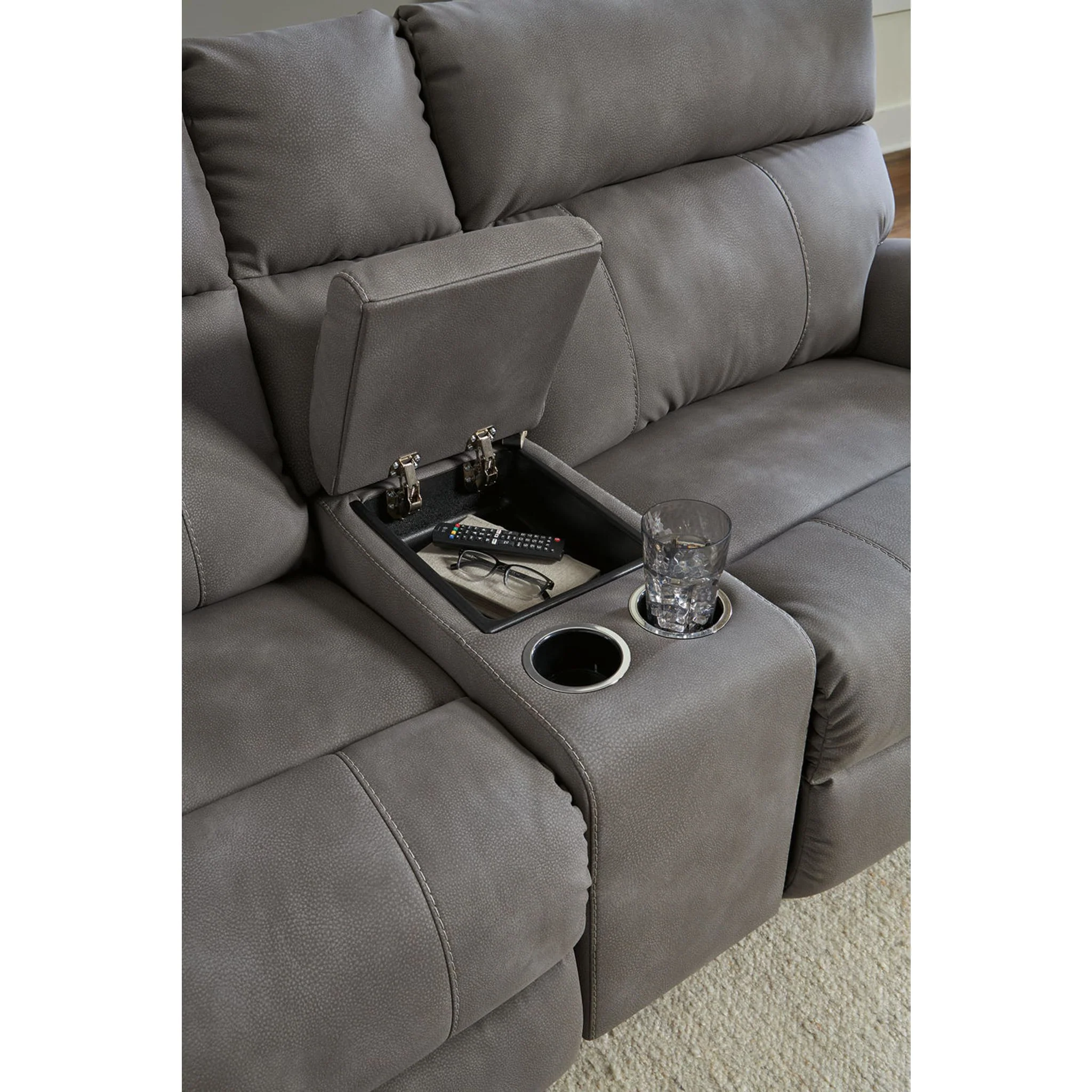 Next-Gen Durapella 6 Piece Modular Power Reclining Sectional with Console - Image 4