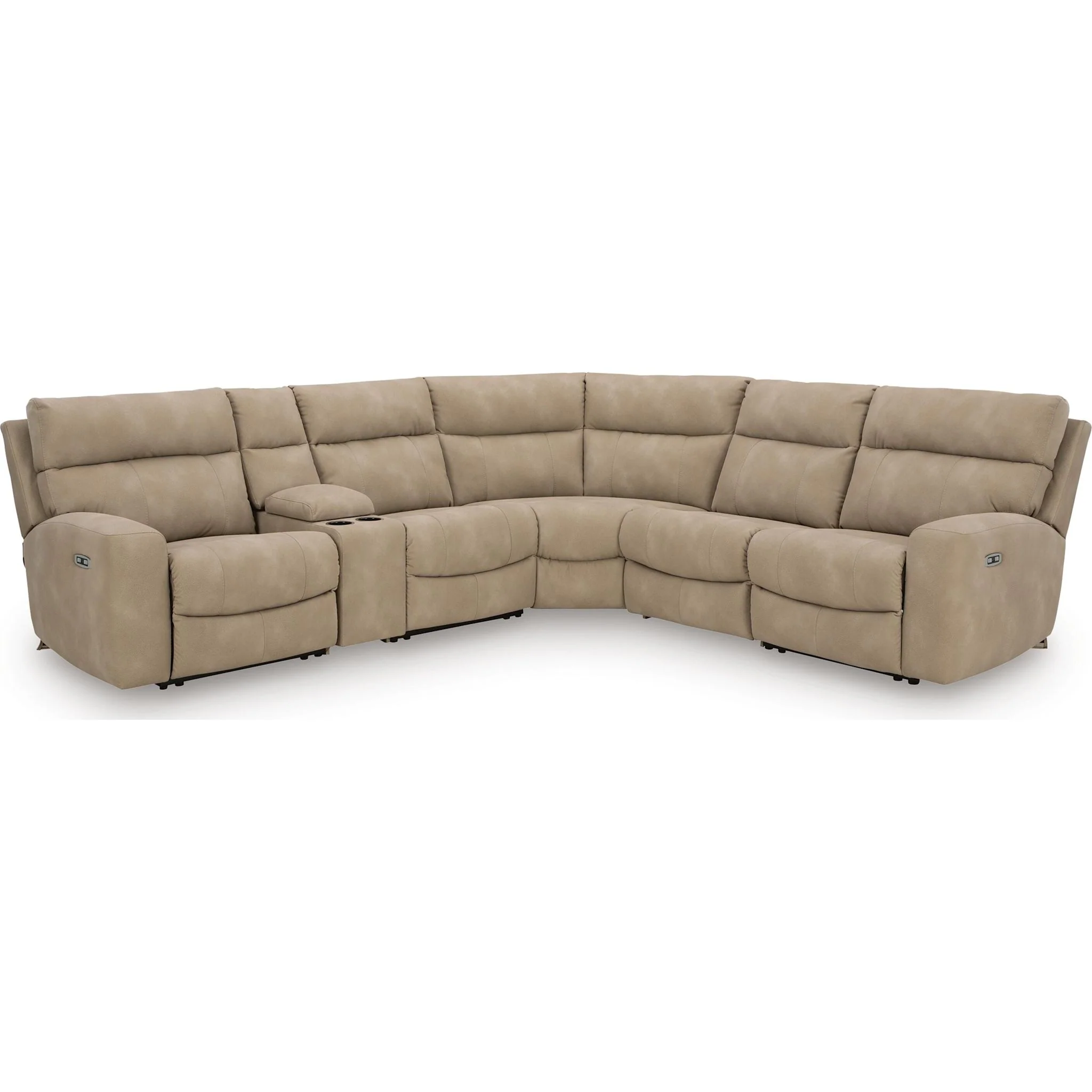 Next-Gen Durapella 6 Piece Modular Power Reclining Sectional with Console - Image 58