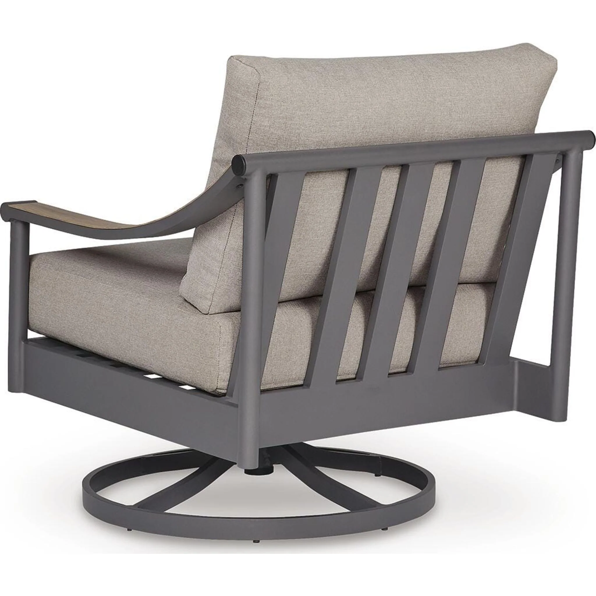 North Island Outdoor Swivel Lounge Chair with Cushion - Image 16
