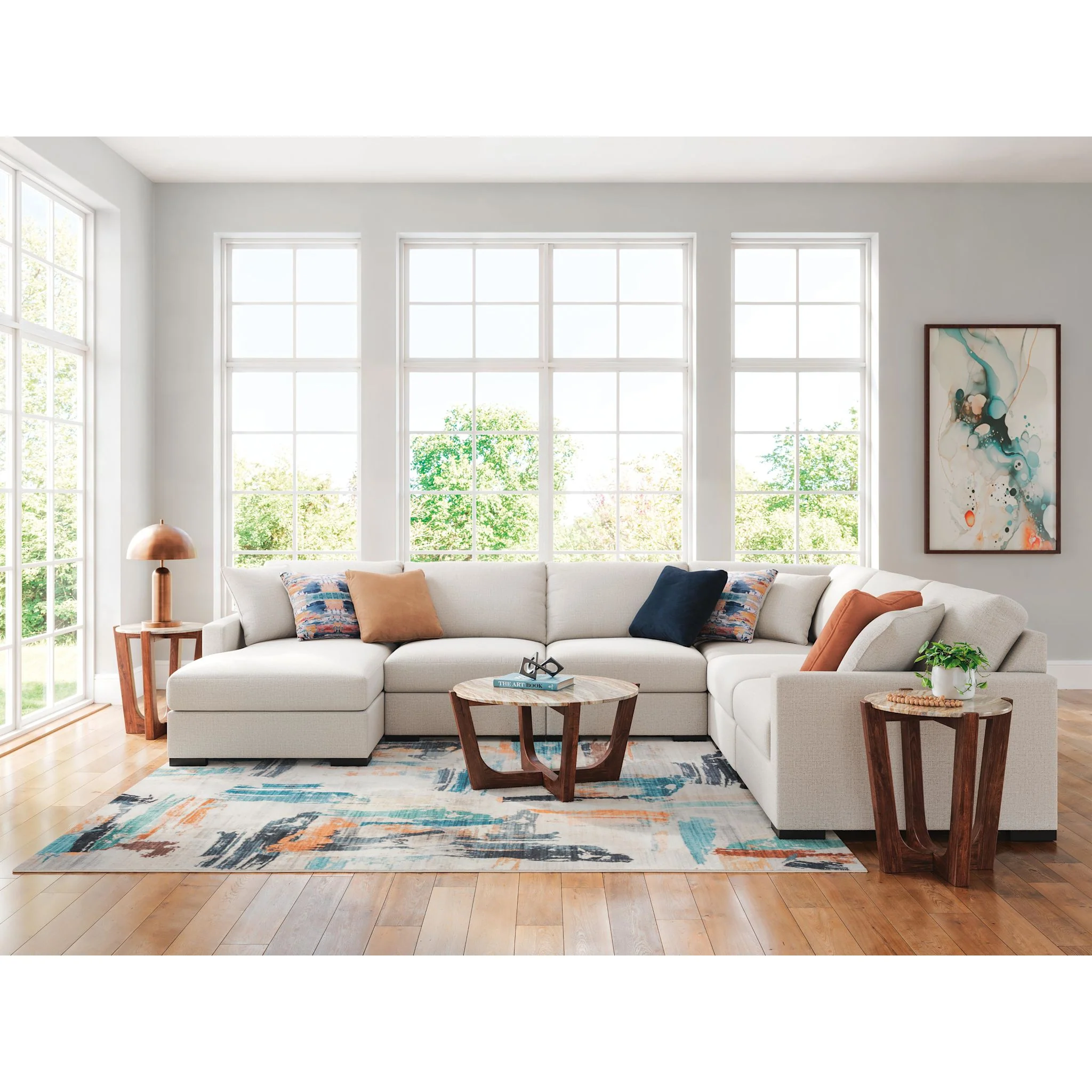 Omaha-Exclusive 6 Piece Sectional with Storage Chaise - Image 4