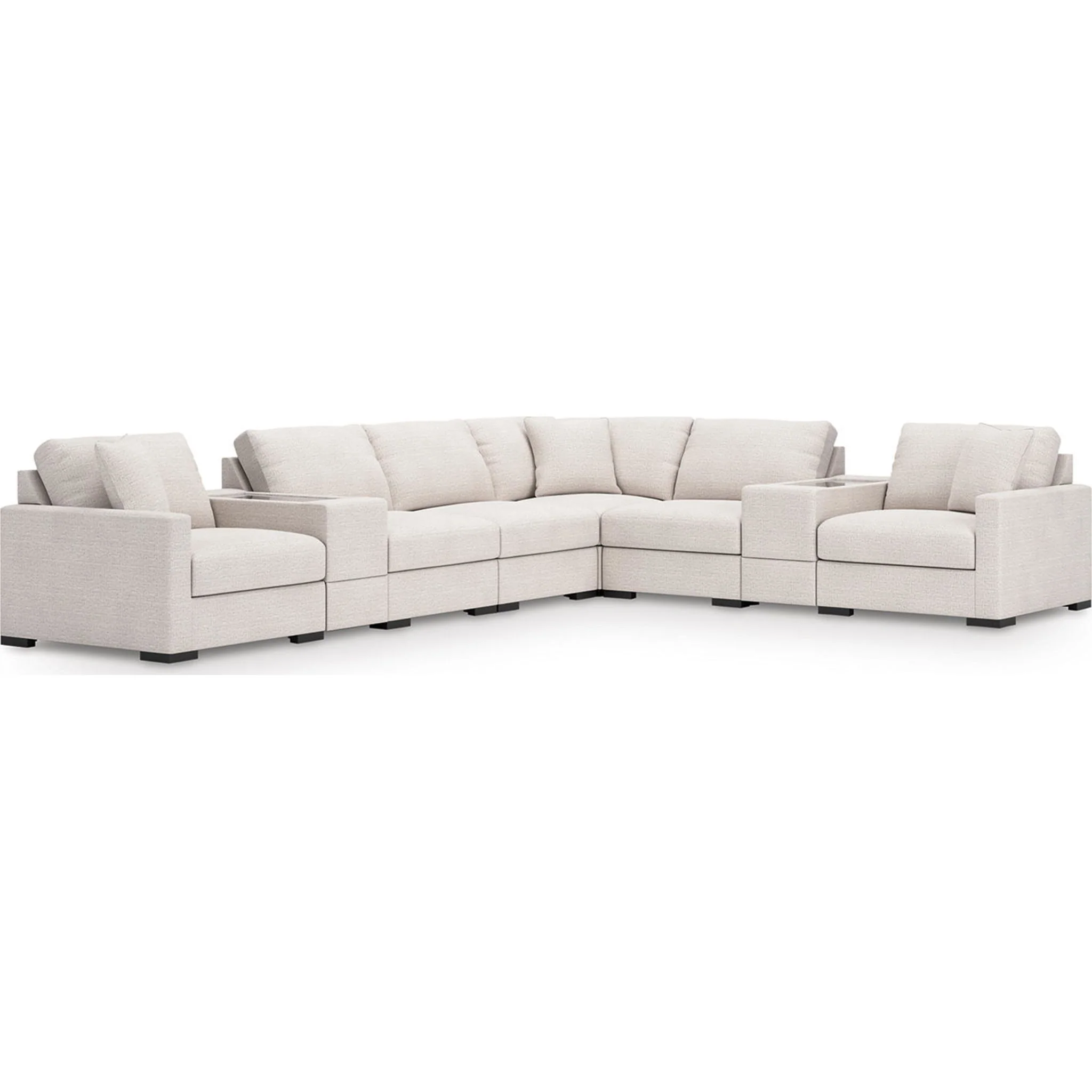 Omaha-Exclusive 8 Piece Modular Sectional with Dual Storage