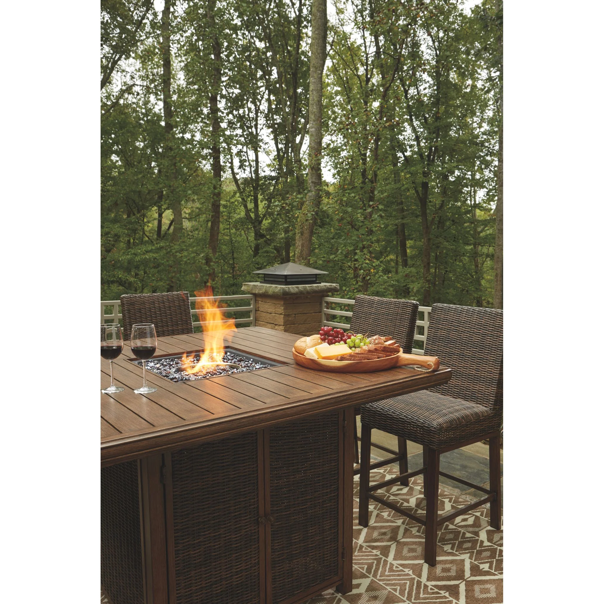 Paradise Trail Outdoor Bar Dining Set - Image 68