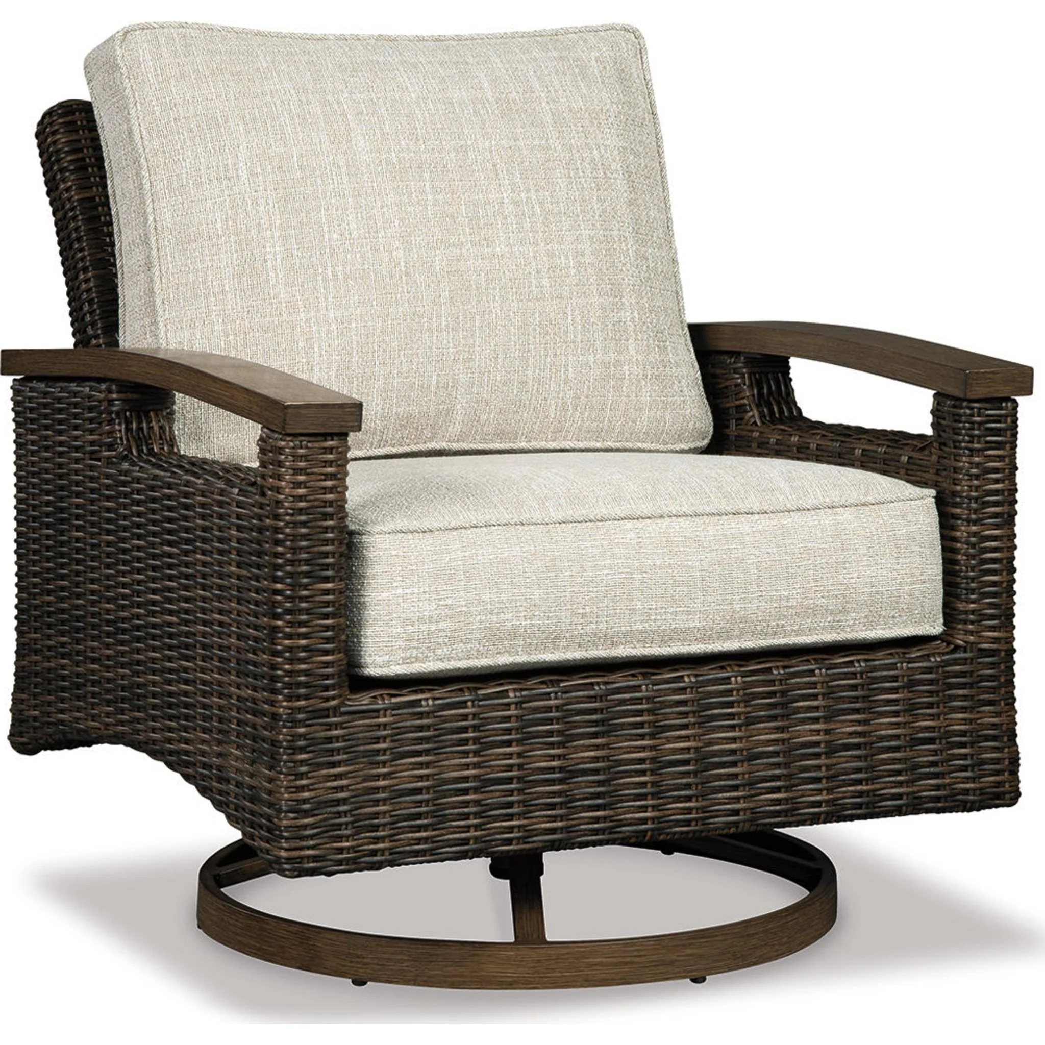 Paradise Trail Outdoor Swivel Lounge Chair w/Cushion (set of 2)