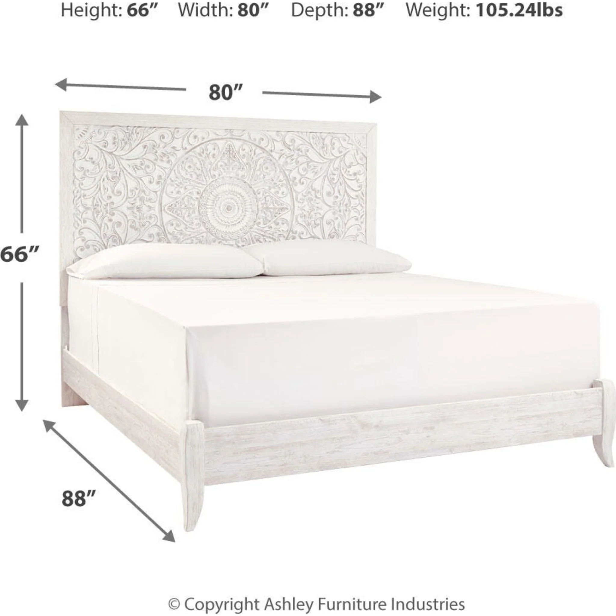 Paxberry 5 Piece King Panel Bedroom - Image 44
