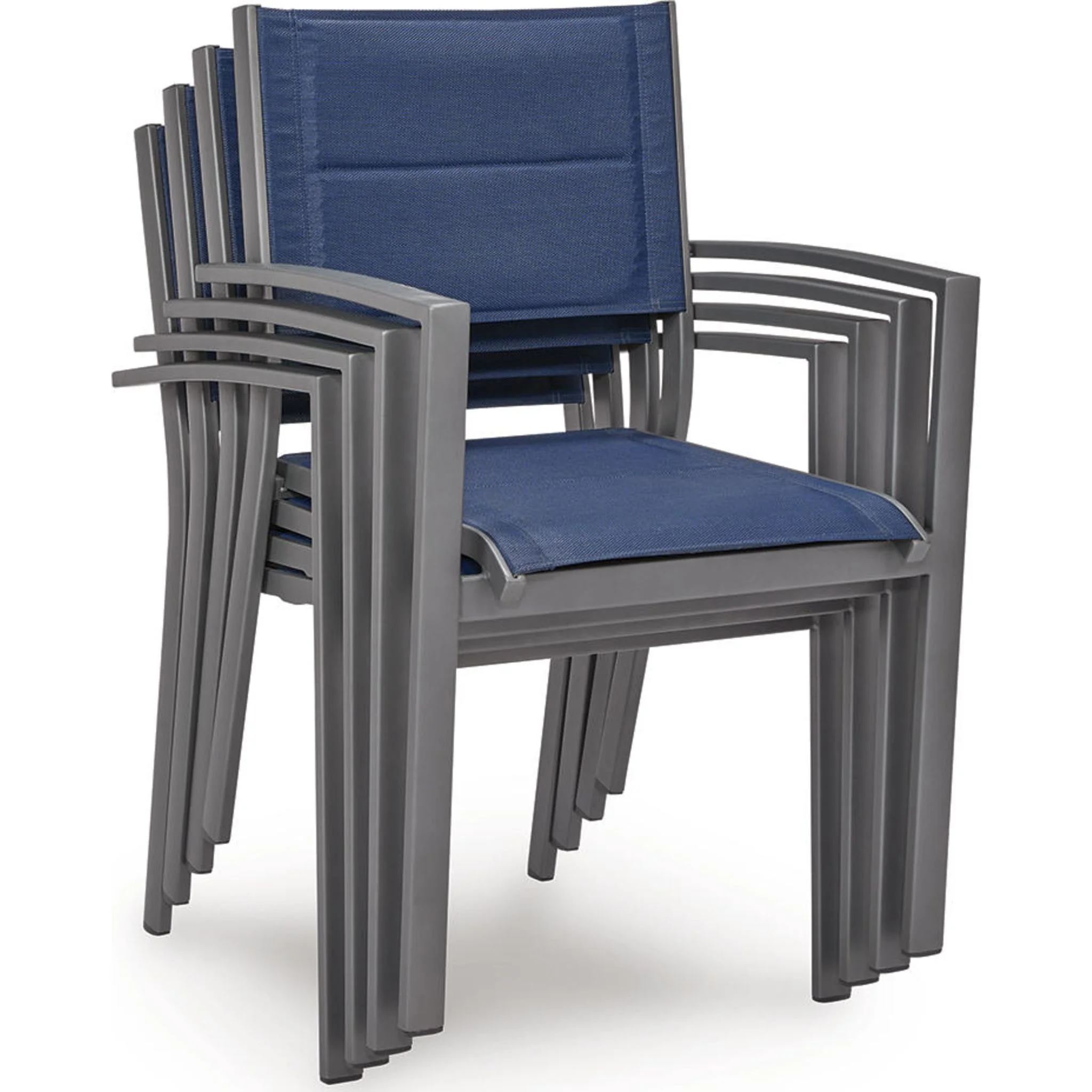 Point Bonita Outdoor Sling Arm Chair (Set of 4) - Image 5