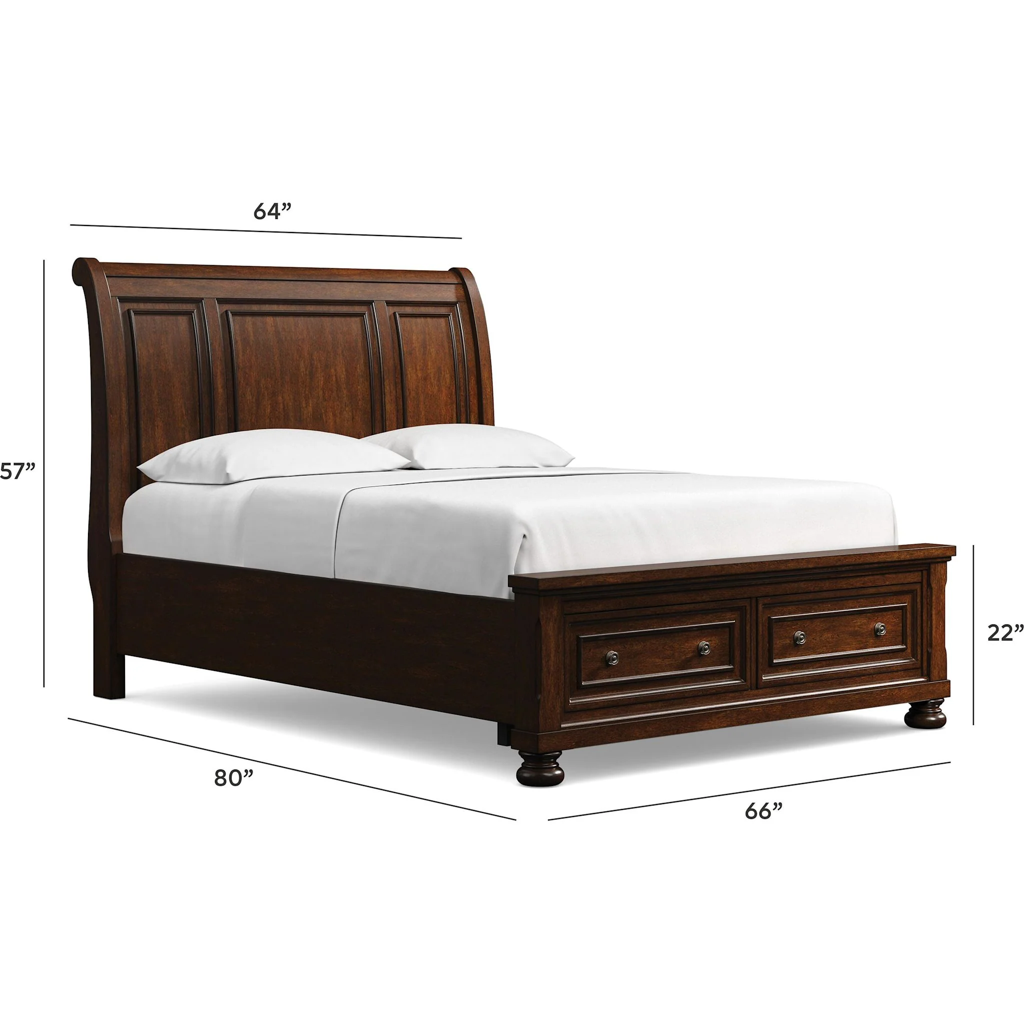 Porter Sleigh Storage Bed - Image 18