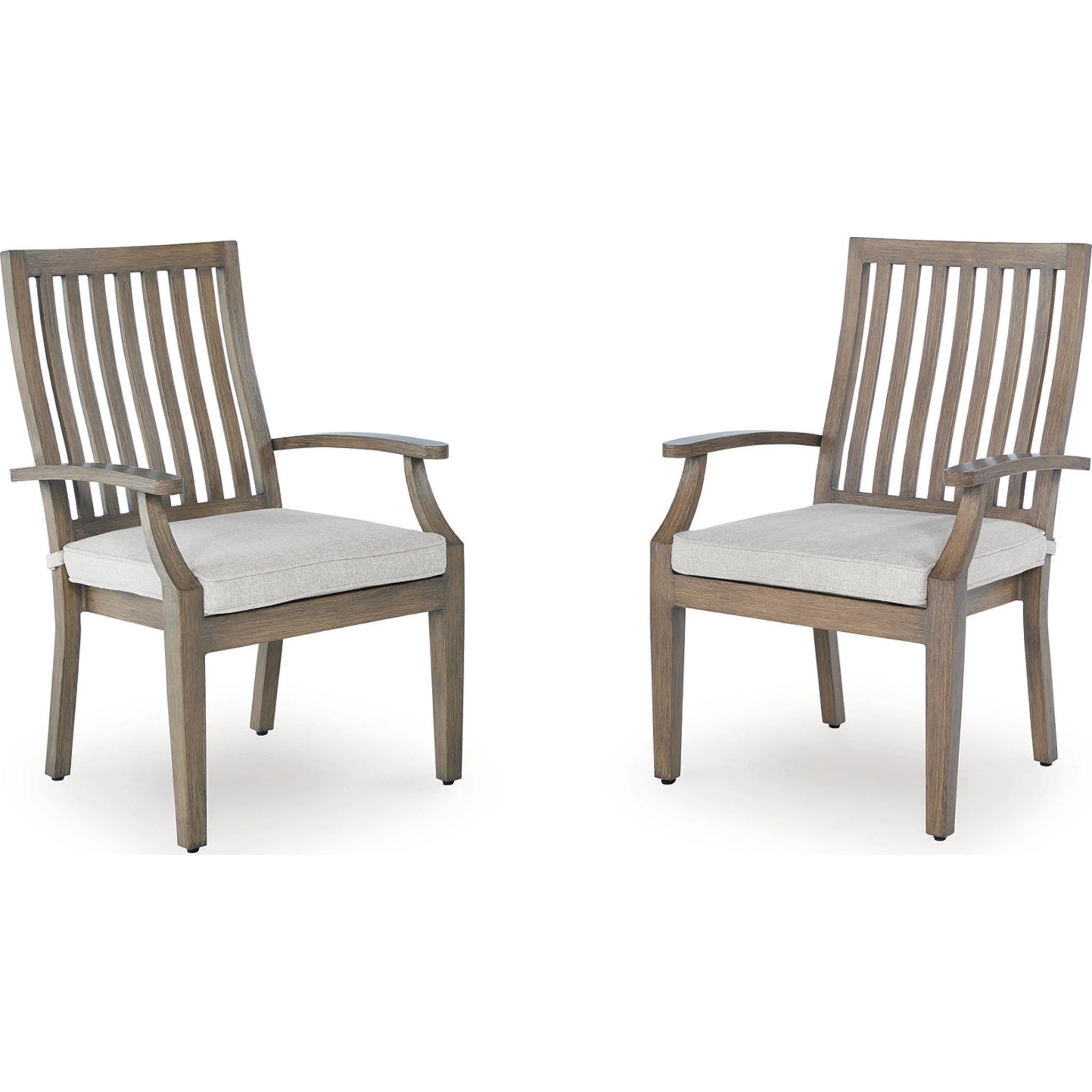 Rainier Ranch Outdoor Arm Chair with Cushion (Set of 2)