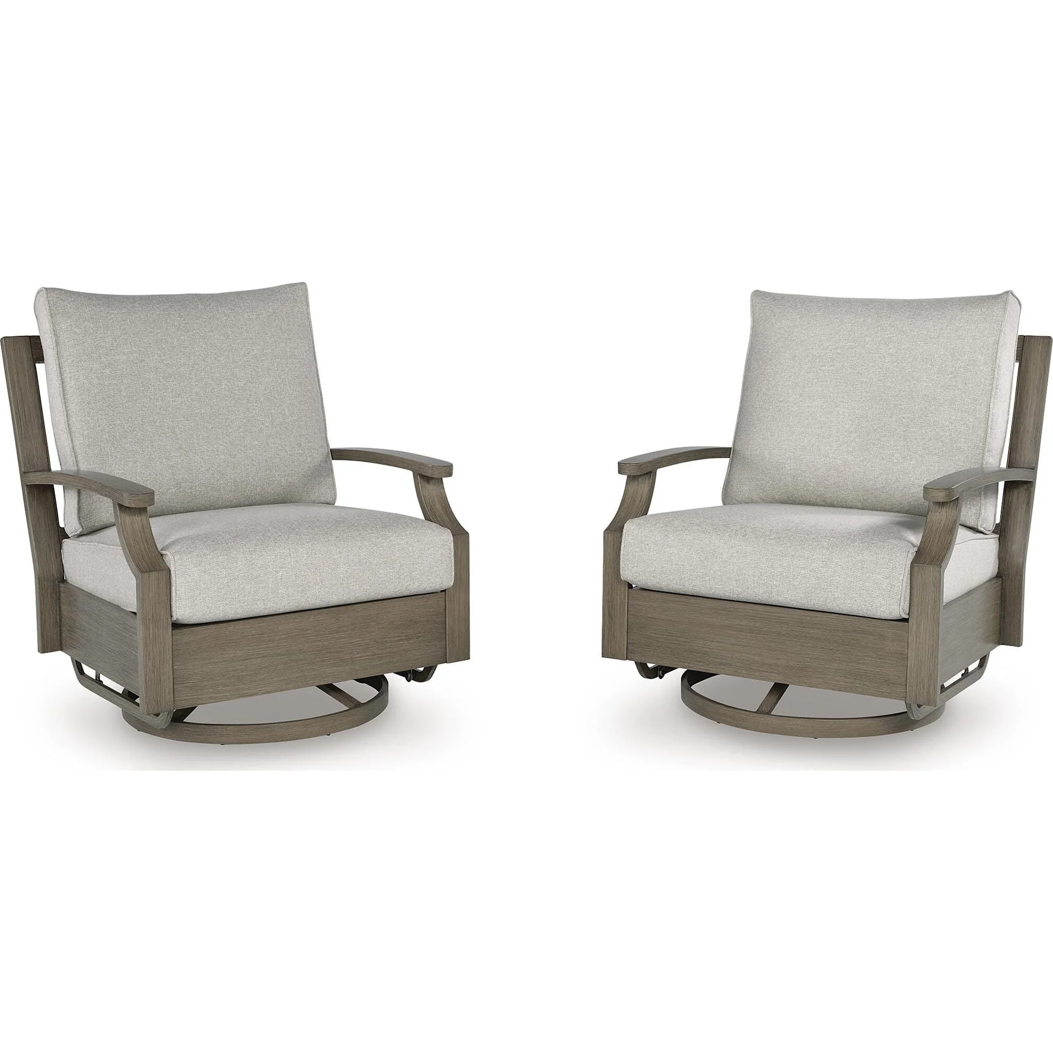 Rainier Ranch Outdoor Swivel Glider Chair with Cushion - Image 43