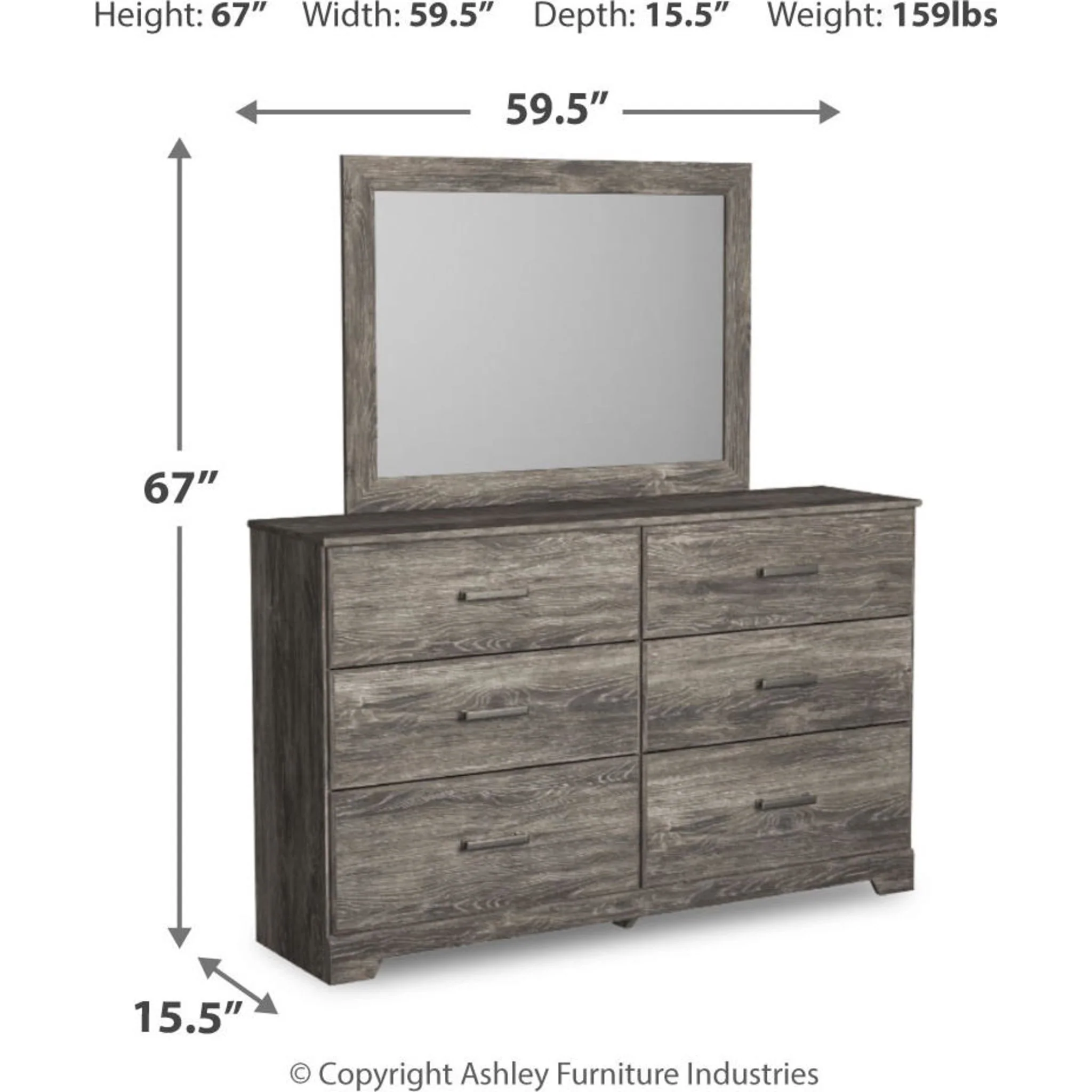 Ralinksi Dresser and Mirror - Image 7