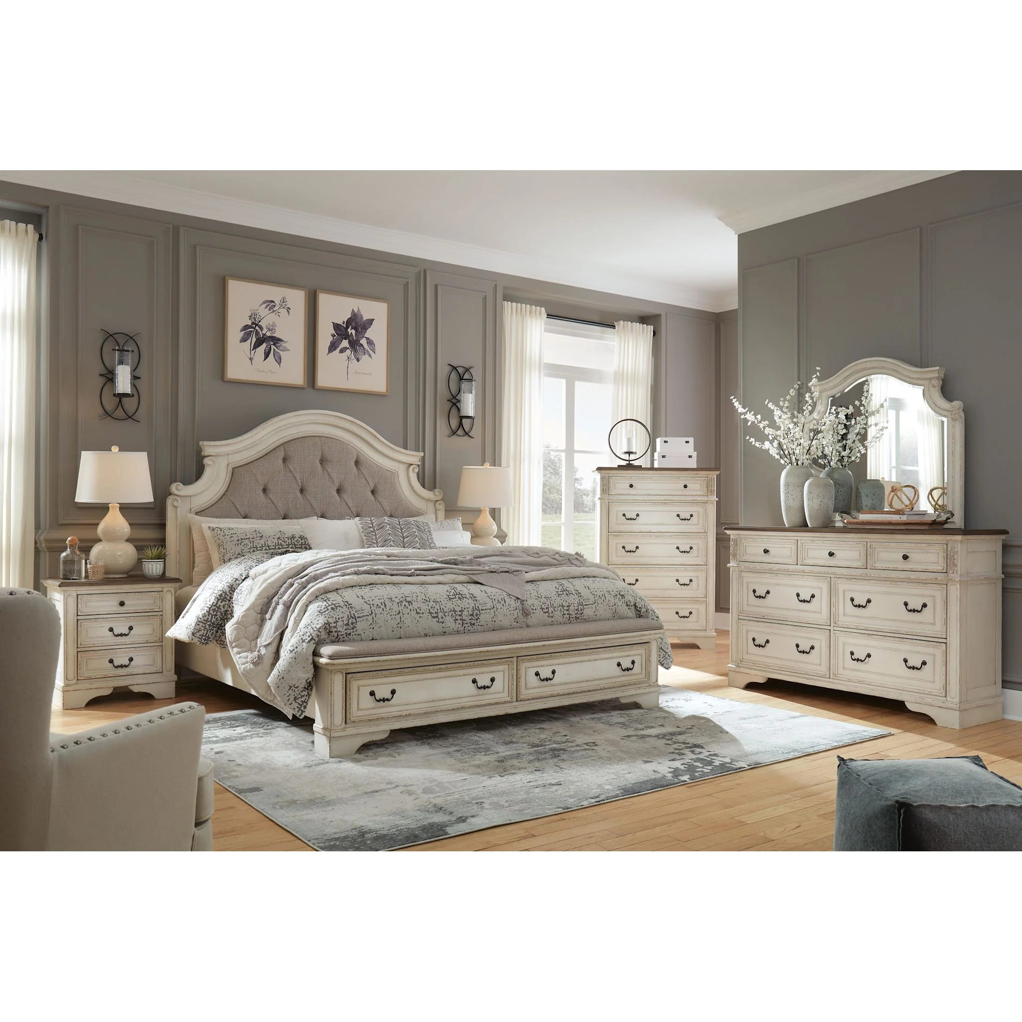 Realyn 5 Piece Queen Panel Bedroom - Image 7