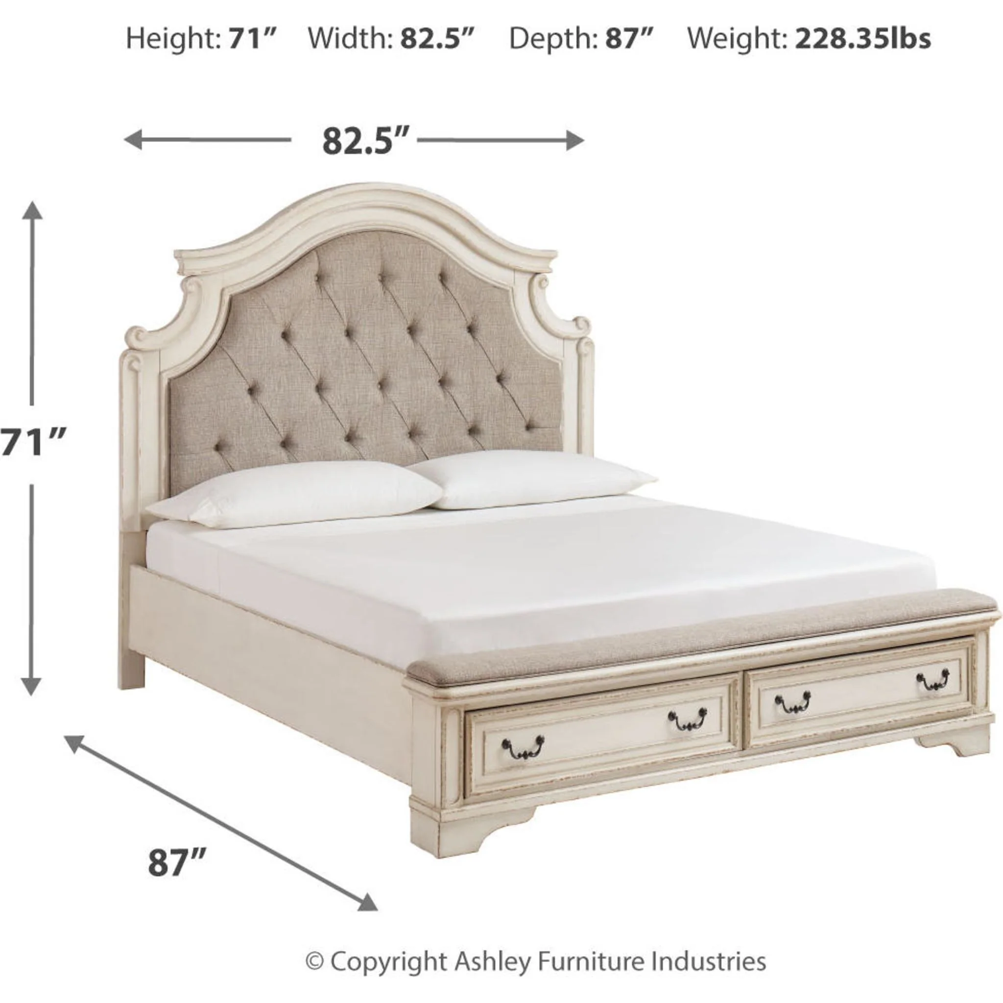 Realyn Upholstered Bed - Image 41