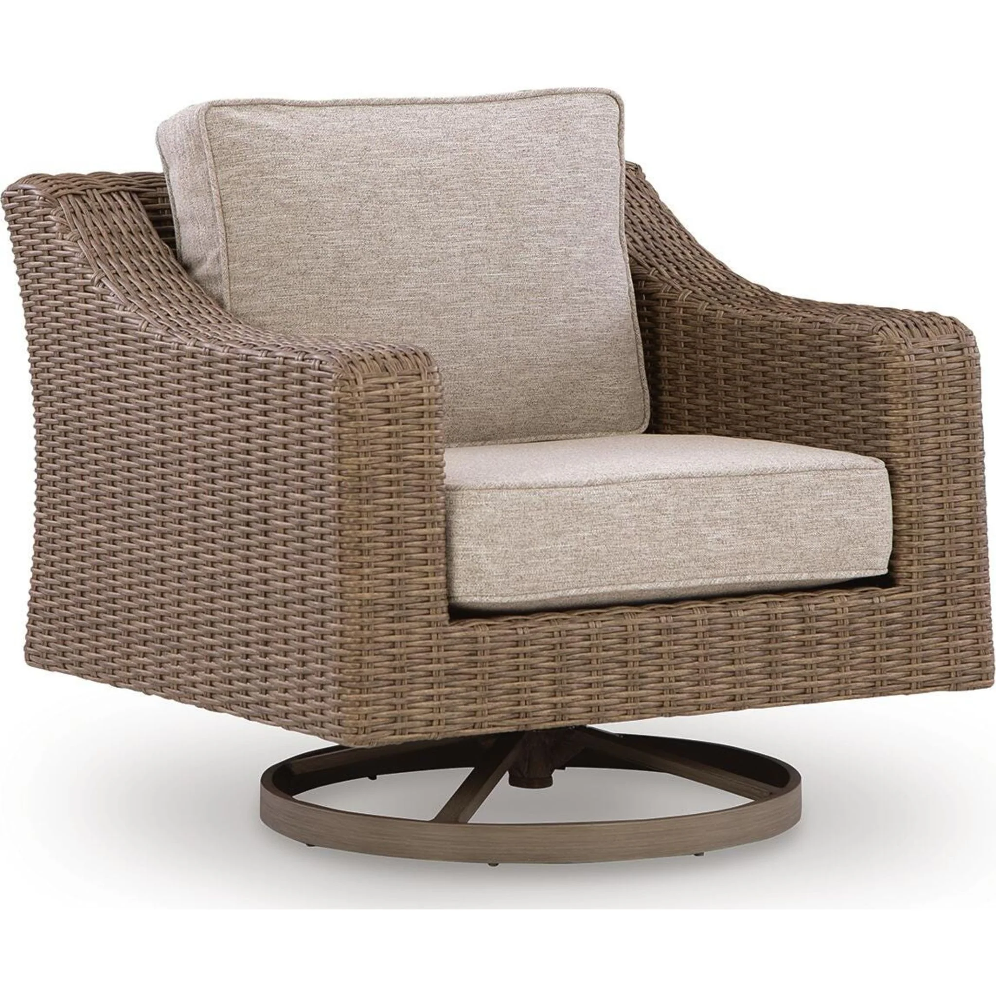 Revare Beach Swivel Lounge Chair with Cushion - Image 13