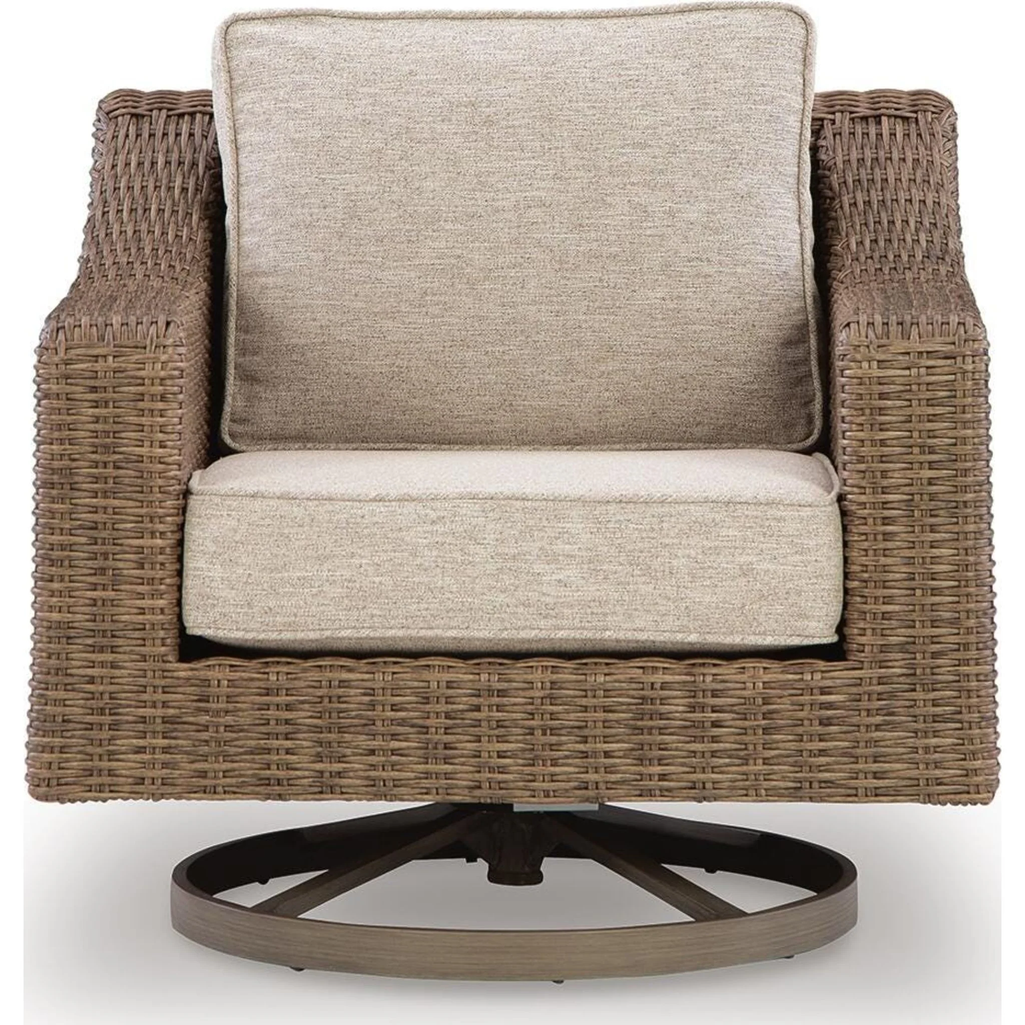 Revare Beach Swivel Lounge Chair with Cushion - Image 26