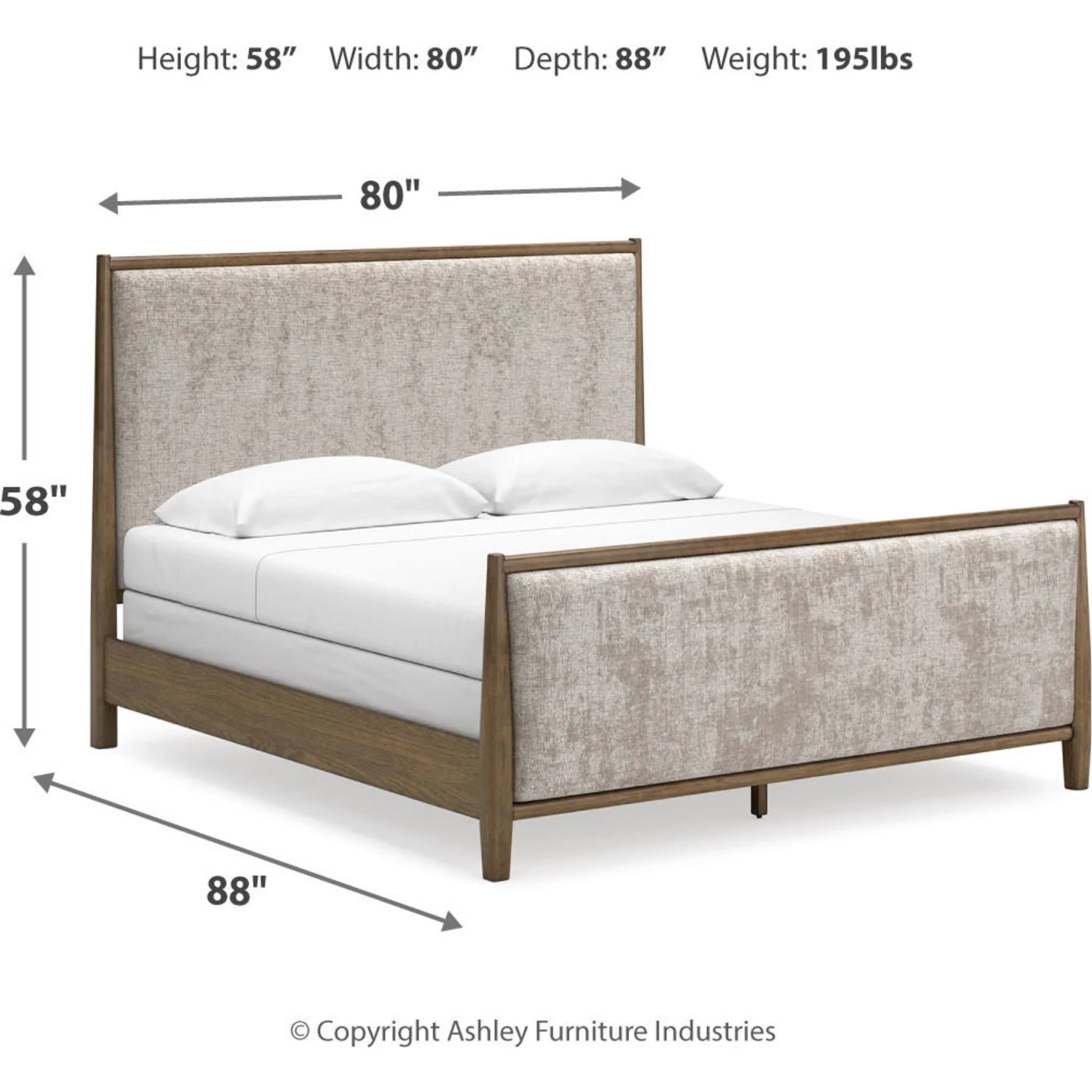Roanhowe-Exclusive 5 Piece Upholstered Bedroom - Image 95