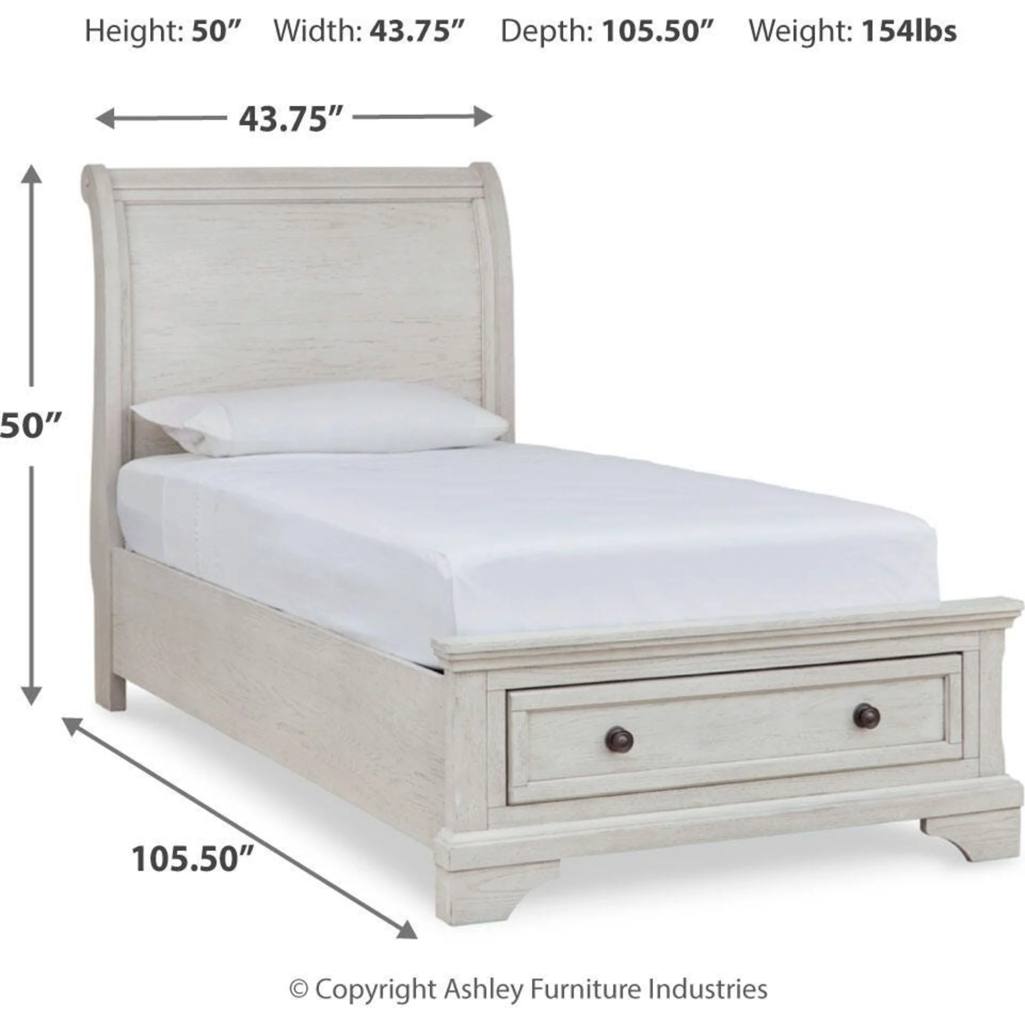 Robbinsdale Sleigh Storage Bed - Image 17