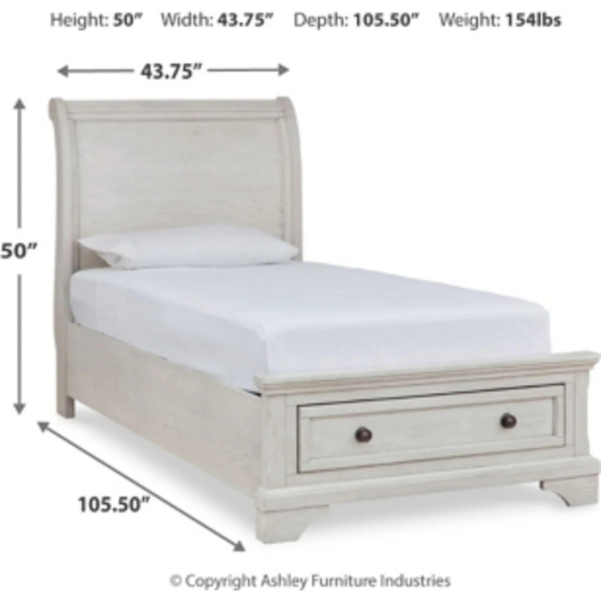 Robbinsdale Sleigh Storage Bed - Image 25