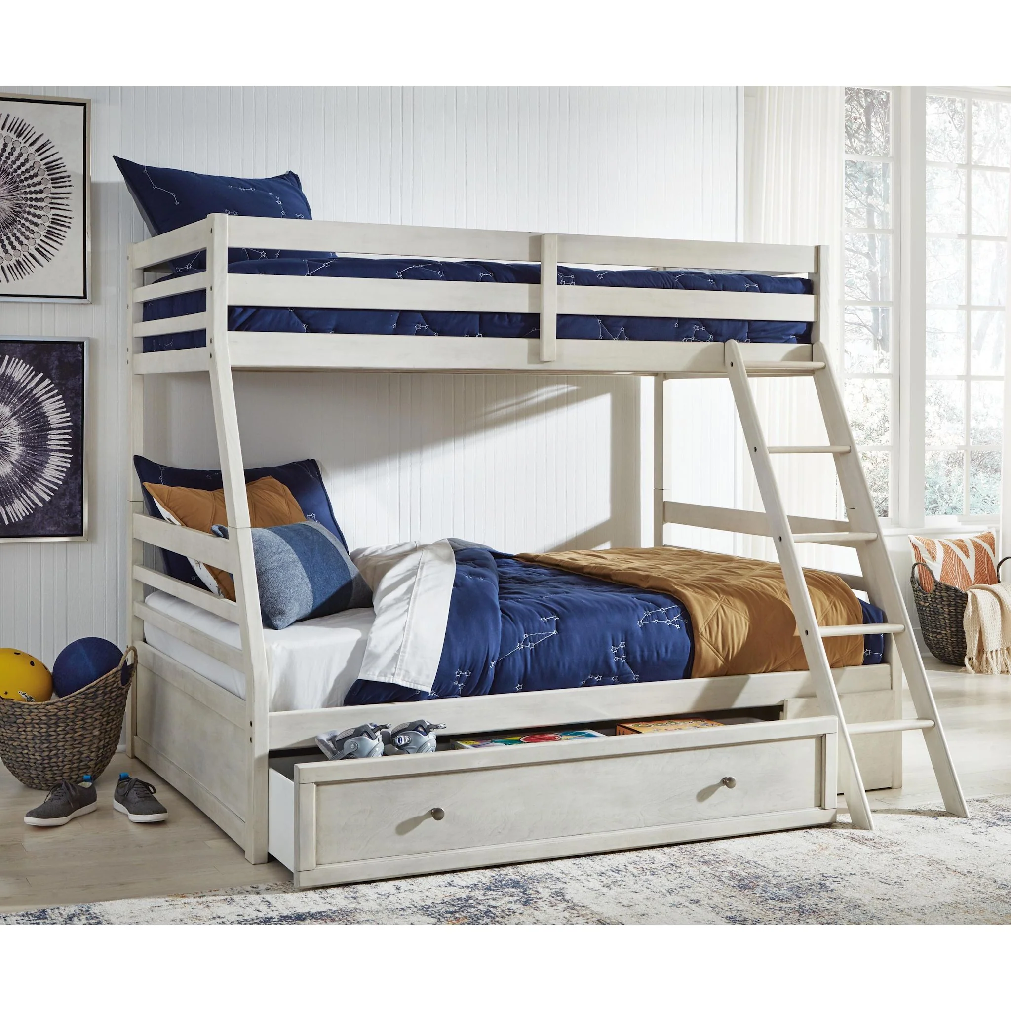 Robbinsdale Twin/Full Bunk Bed with Storage - Image 21