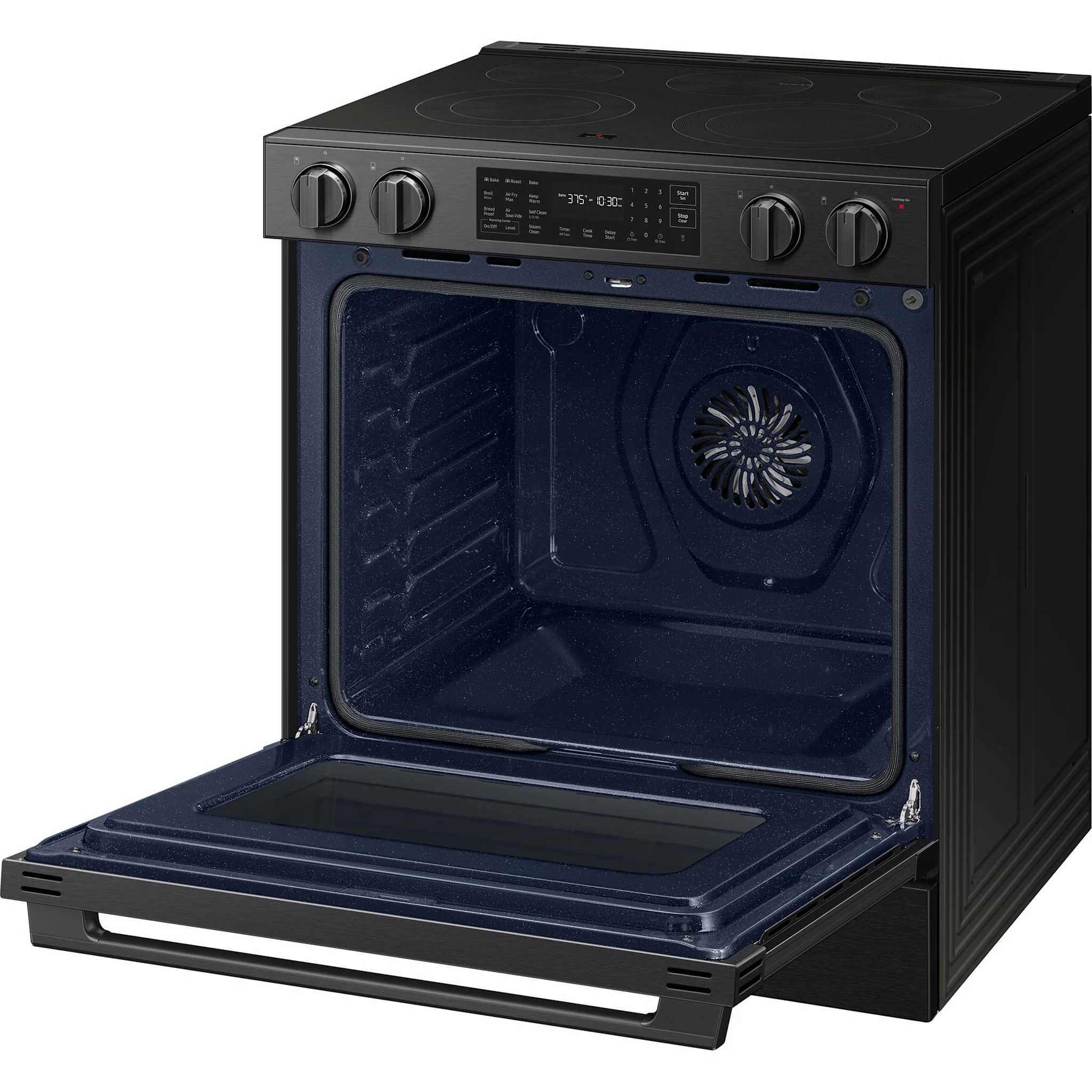 Samsung 80 Series Radiant Slide-in Range with True Convection Oven - Matte Black Stainless Steel (NSE80H63SEAC) - Image 6