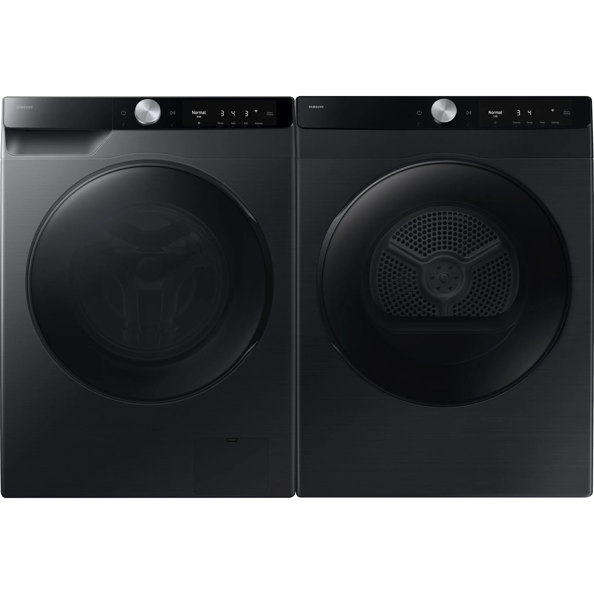 Samsung Front Load Pair (WW25FG6B34BBAC-DV25FG60BVBBAC) - Black