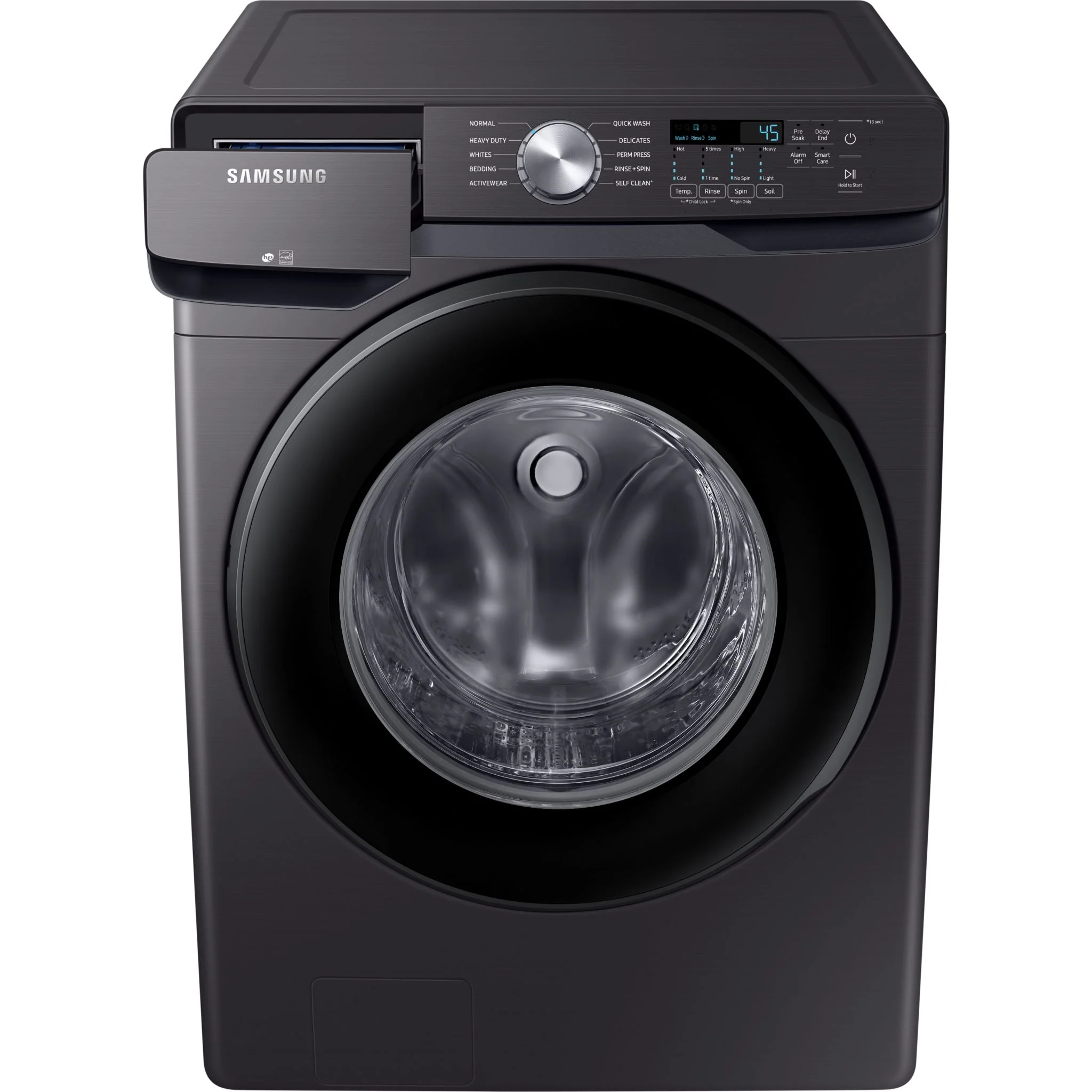 Samsung Front Load Washer (WF45T6000AV) - Black Stainless - Image 11