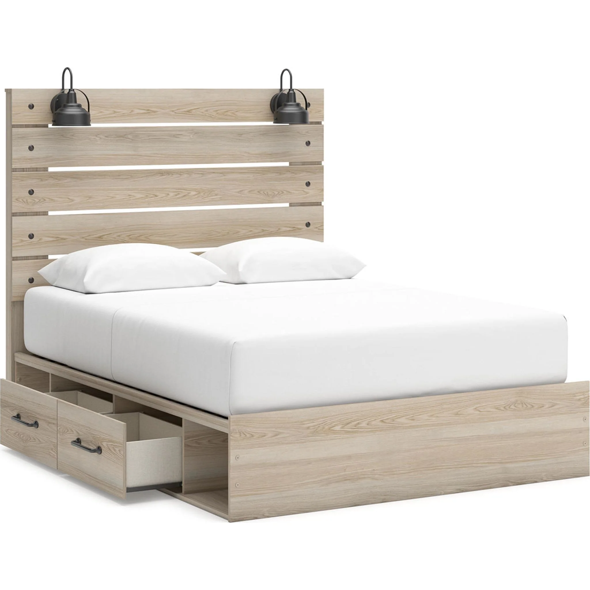 Senbry-Exclusive Panel Bed with 4 Drawer Storage - Image 12