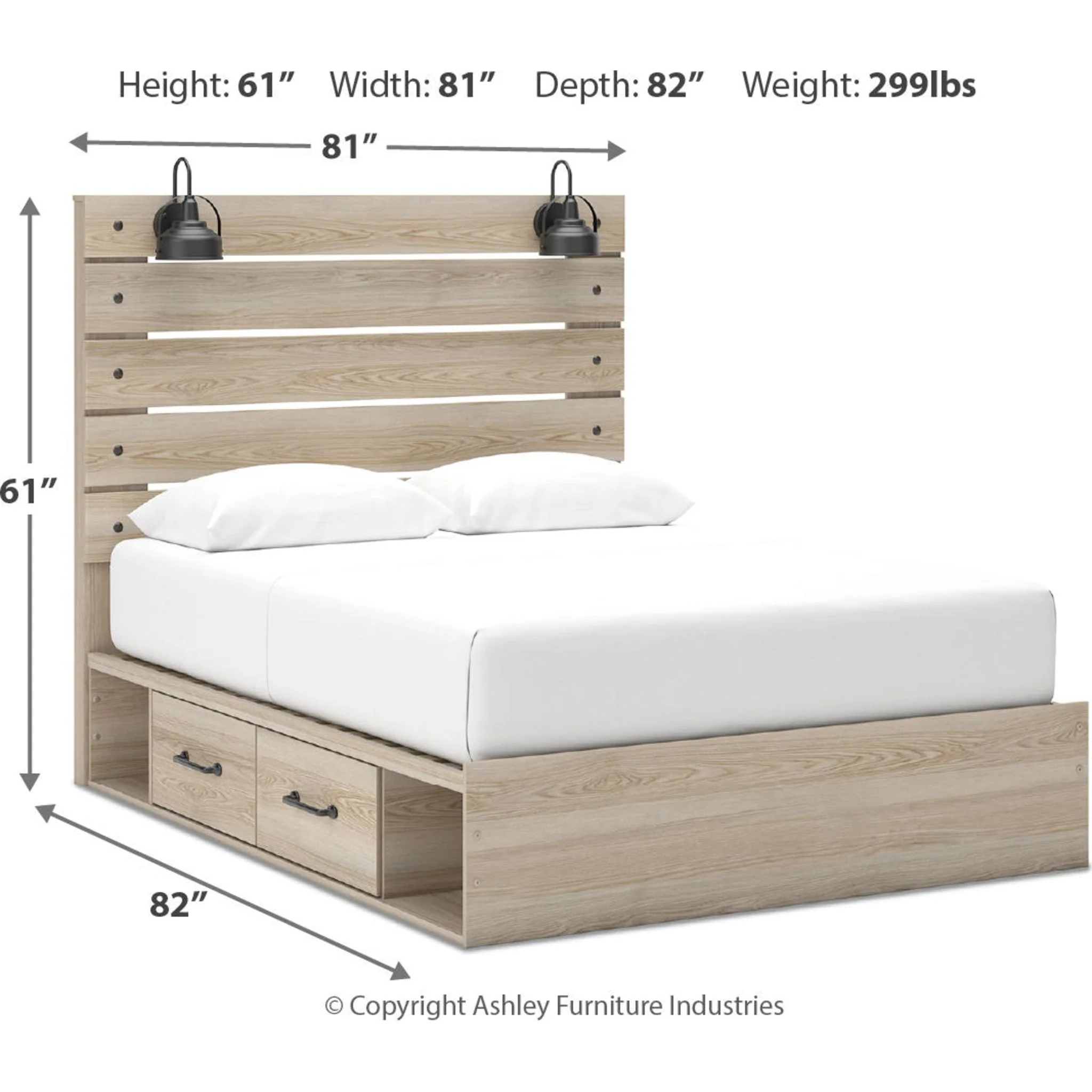Senbry-Exclusive Panel Bed with 4 Drawer Storage - Image 17