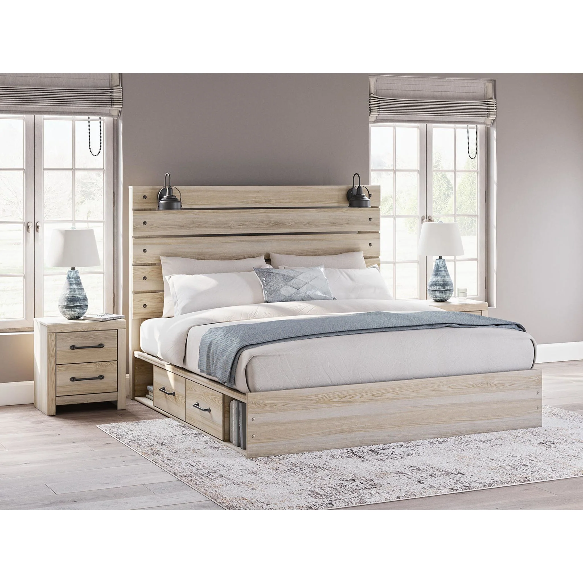 Senbry-Exclusive Panel Bed with 4 Drawer Storage - Image 30