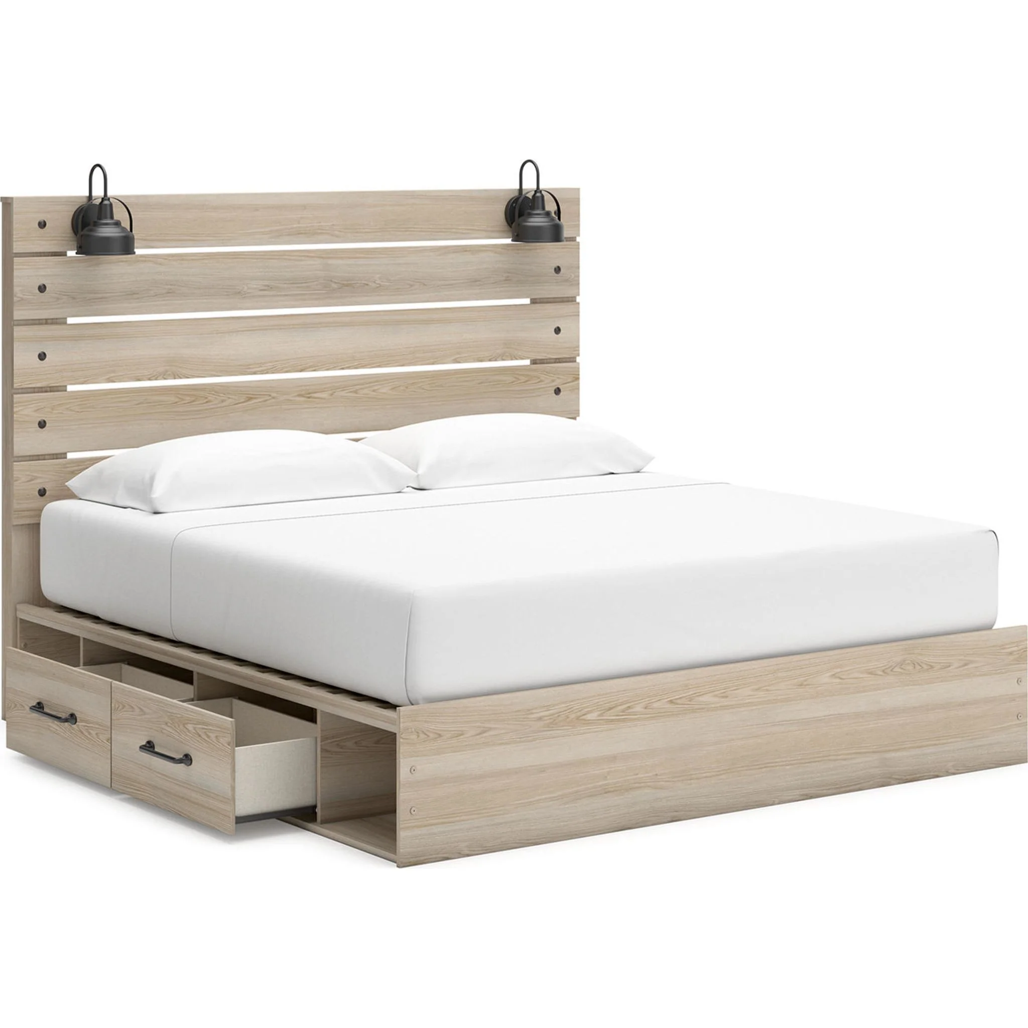 Senbry-Exclusive Panel Bed with 4 Drawer Storage - Image 40