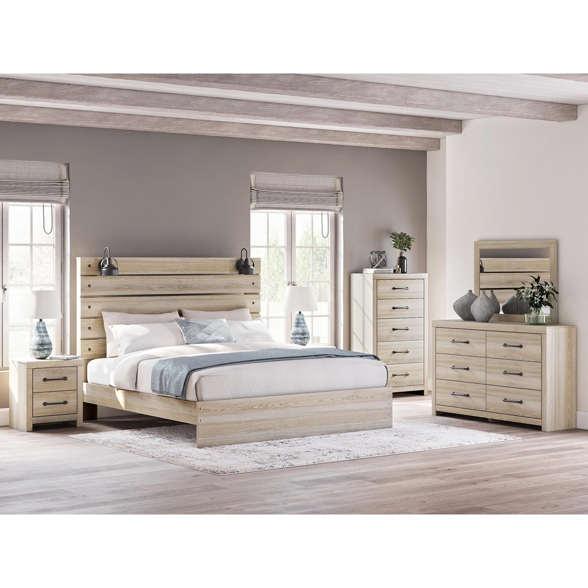 Senbry-Exclusive Panel Bed with 4 Drawer Storage - Image 46