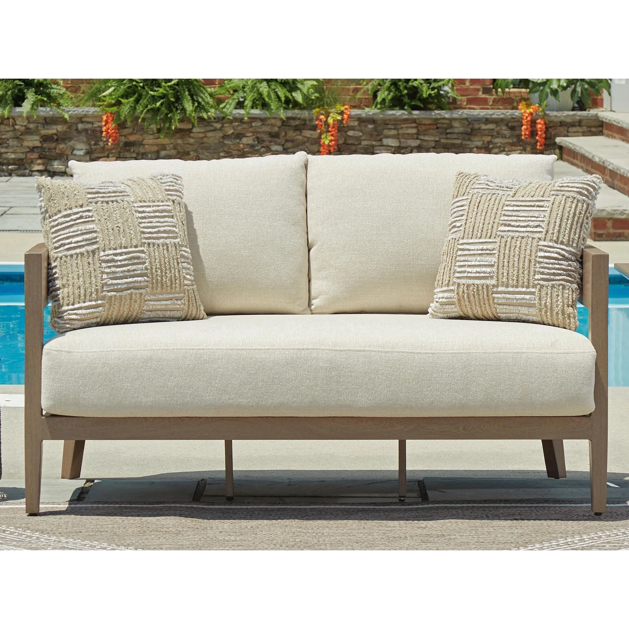 Serene Bay Outdoor Loveseat with Cushion - Image 18