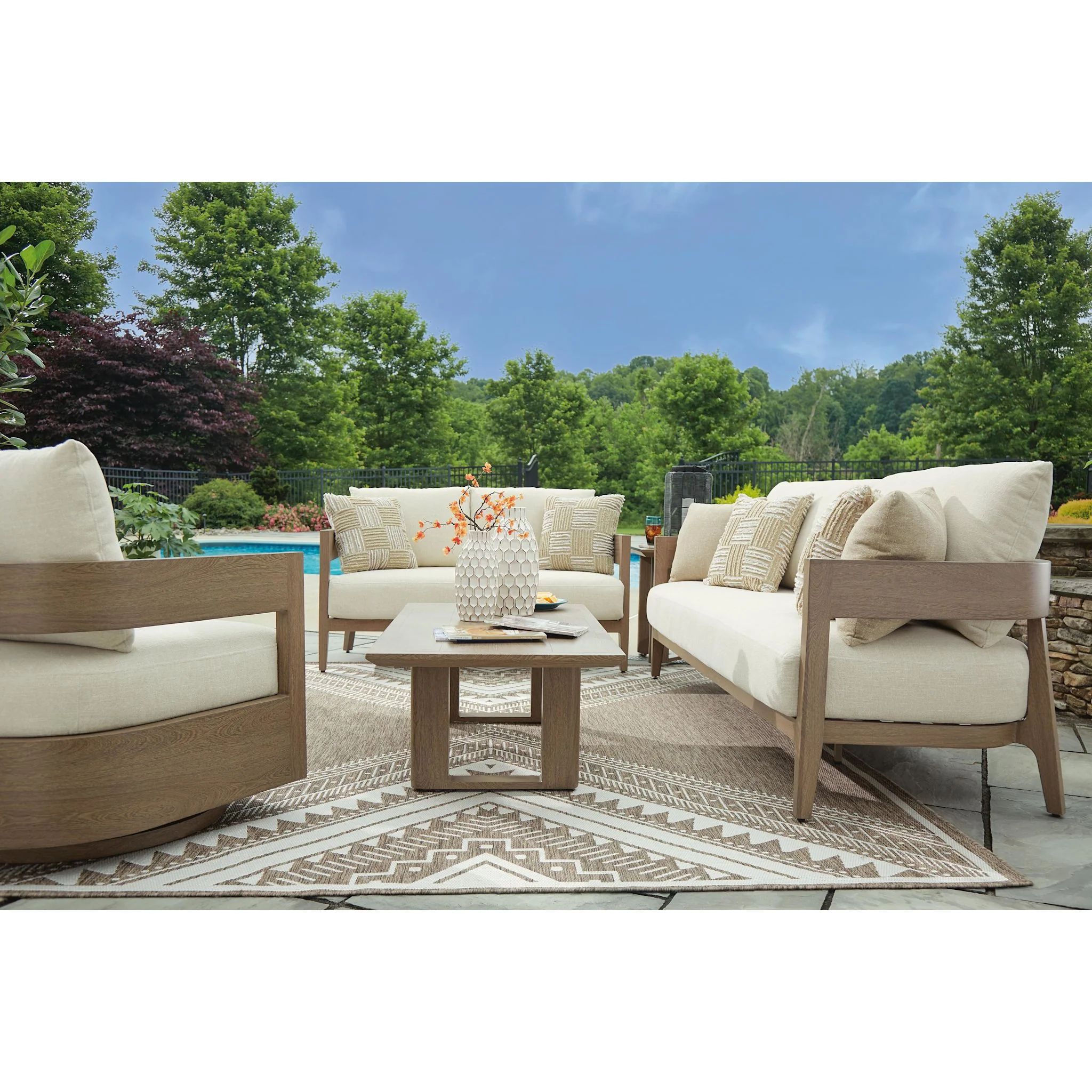 Serene Bay Outdoor Loveseat with Cushion - Image 47
