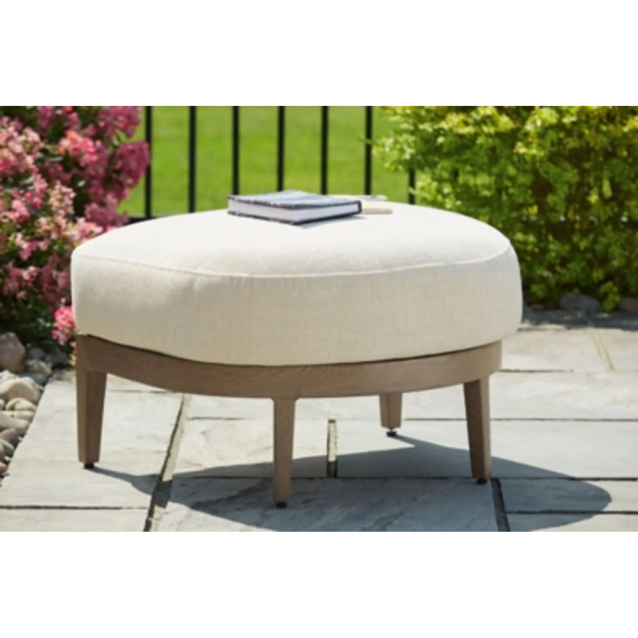 Serene Bay Outdoor Ottoman with Cushion - Image 16