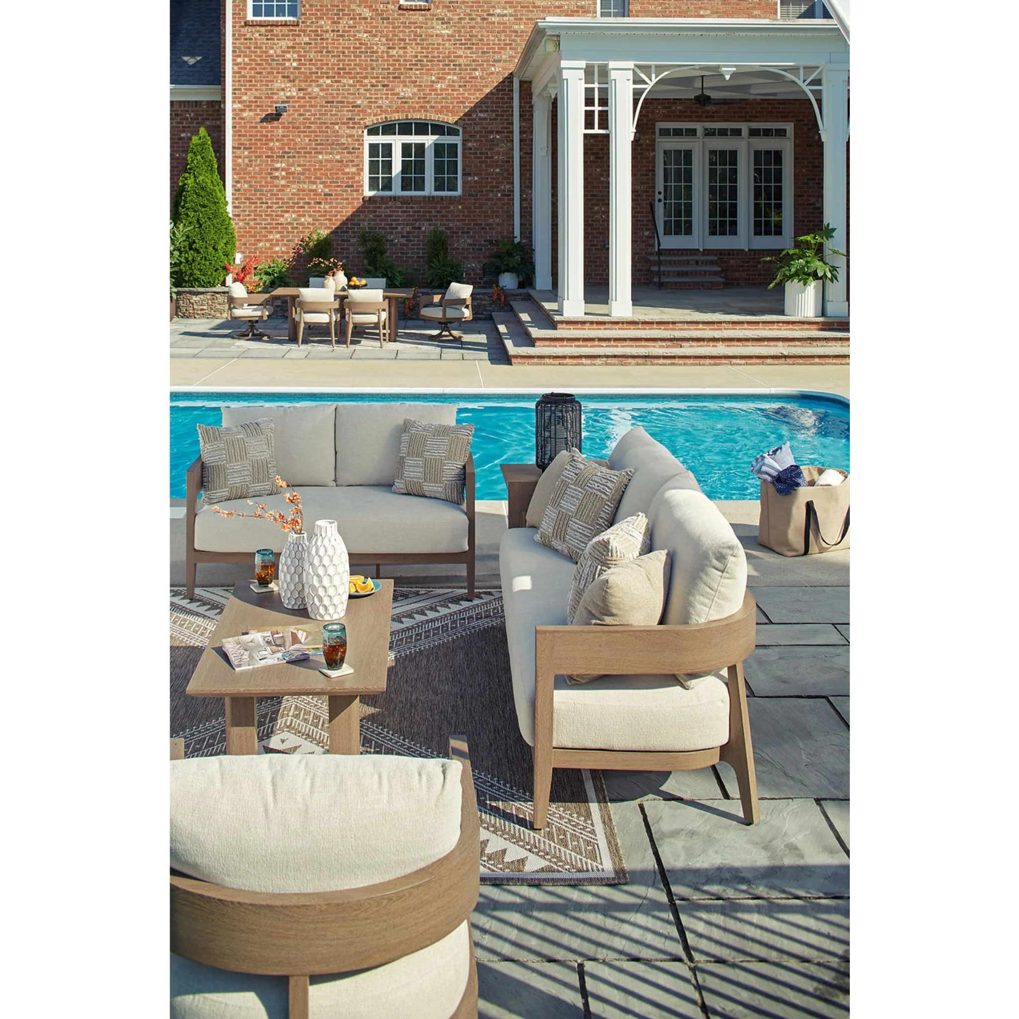 Serene Bay Outdoor Sofa with Cushion - Image 16