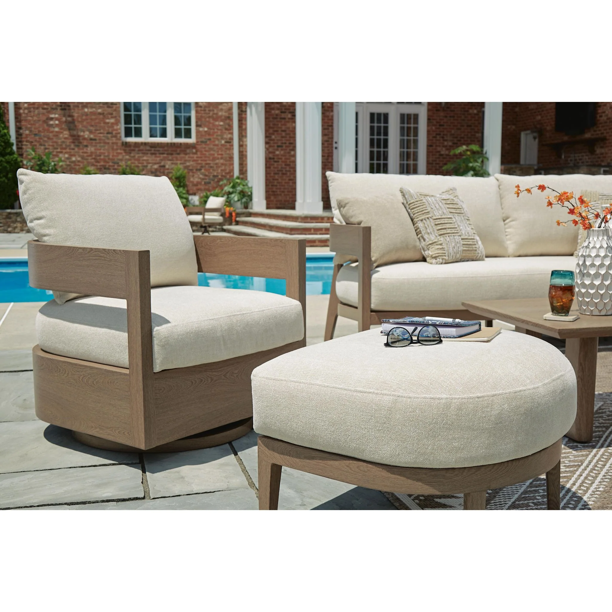 Serene Bay Outdoor Swivel Glider Chair - Image 35