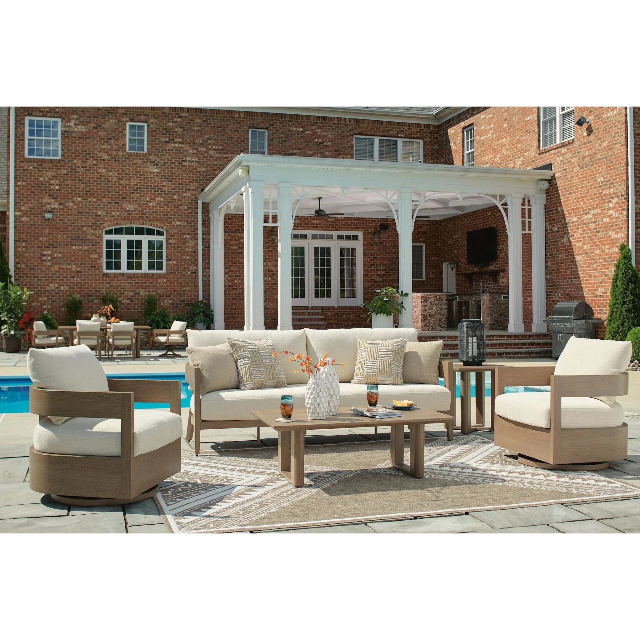 Serene Bay Outdoor Swivel Glider Chair - Image 43
