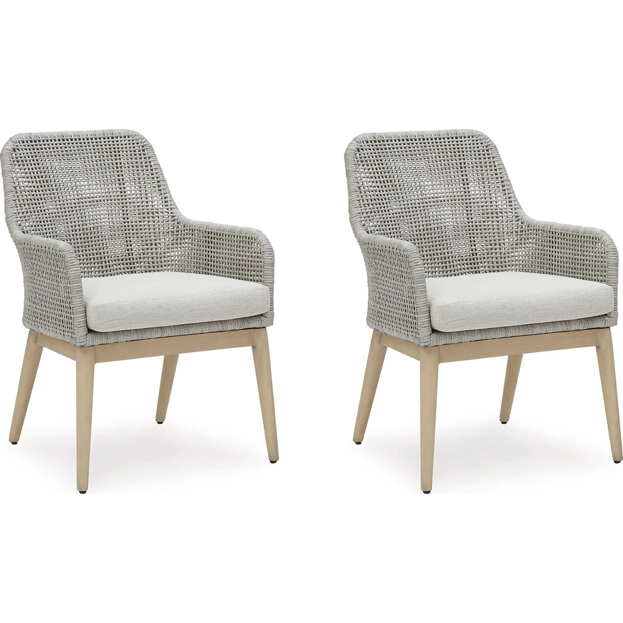 Seton Creek Outdoor Arm Chair with Cushion (set of 2)