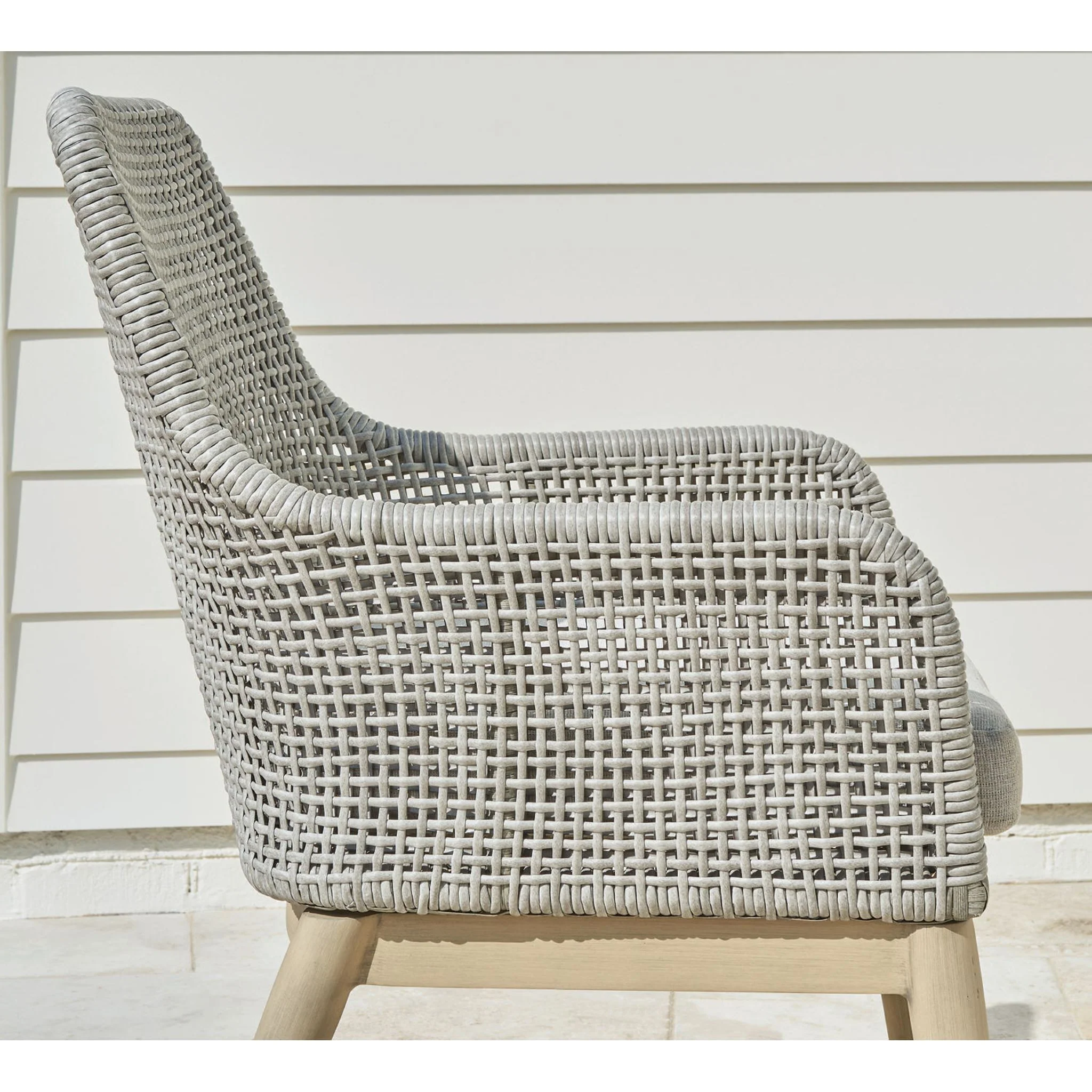 Seton Creek Outdoor Arm Chair with Cushion (set of 2) - Image 16
