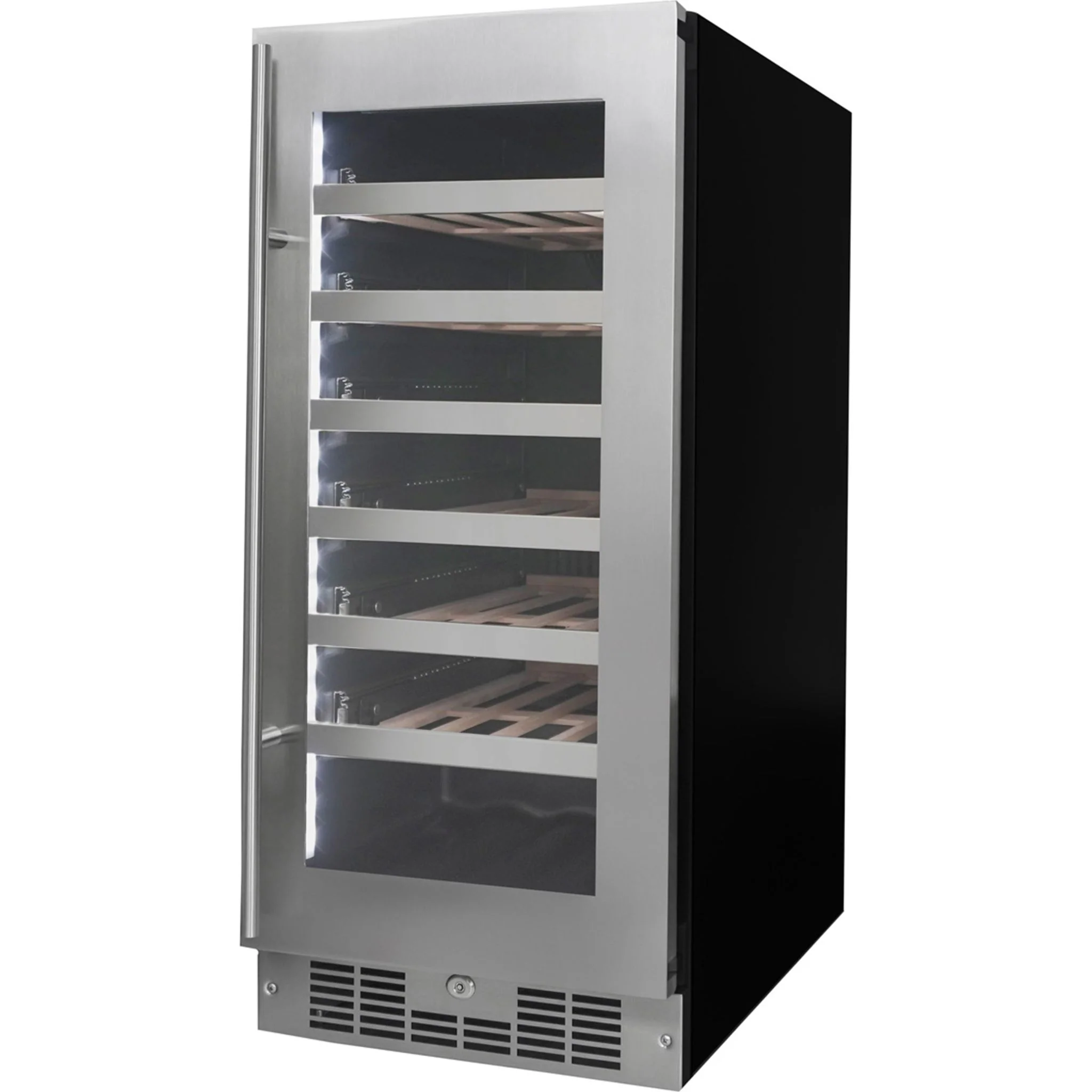 Silhouette Pro – 28 Bottle Built-In Wine Cellar -Stainless Steel (SPRWC031D1SS) - Image 2
