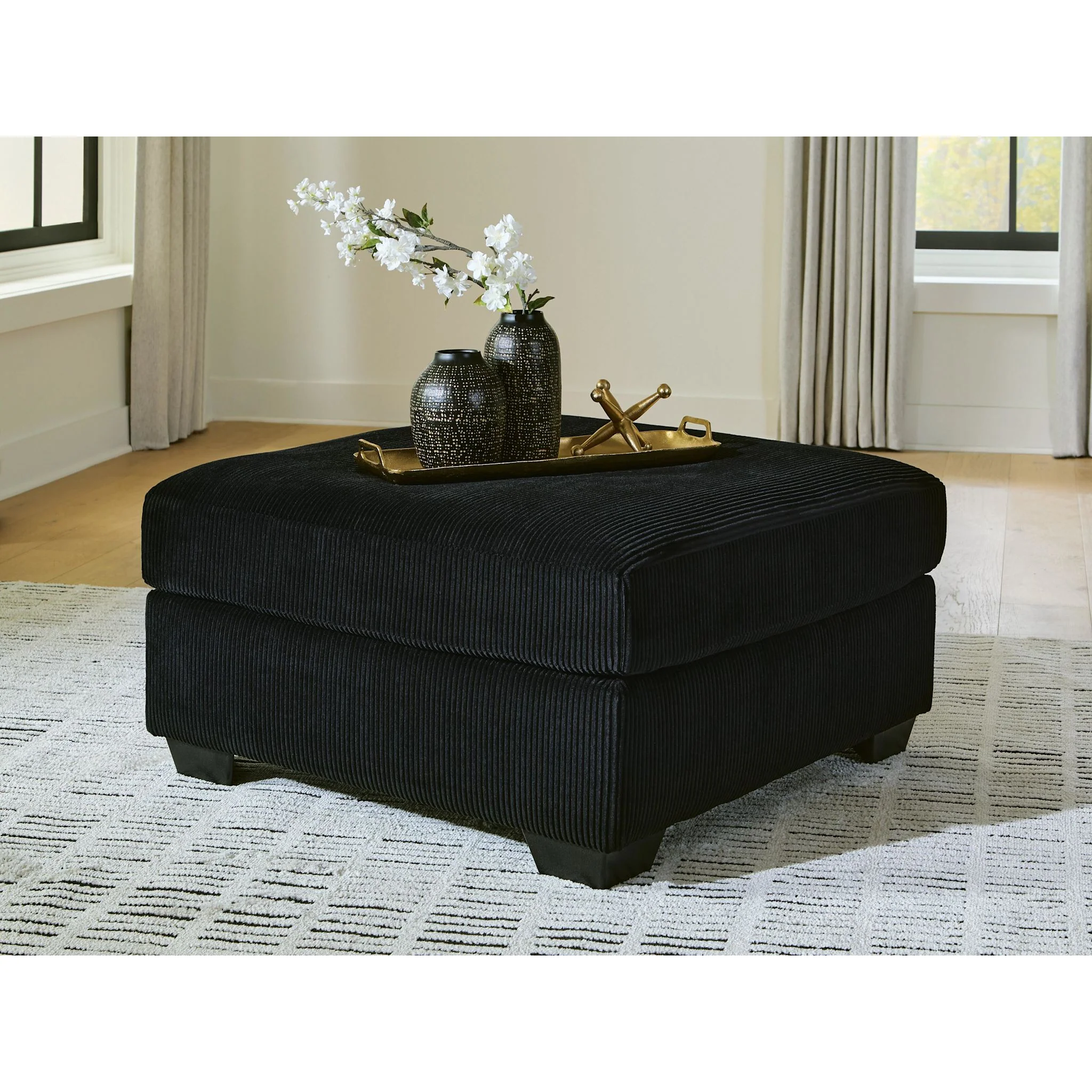 SimpleJoy Oversized Accent Ottoman - Image 3