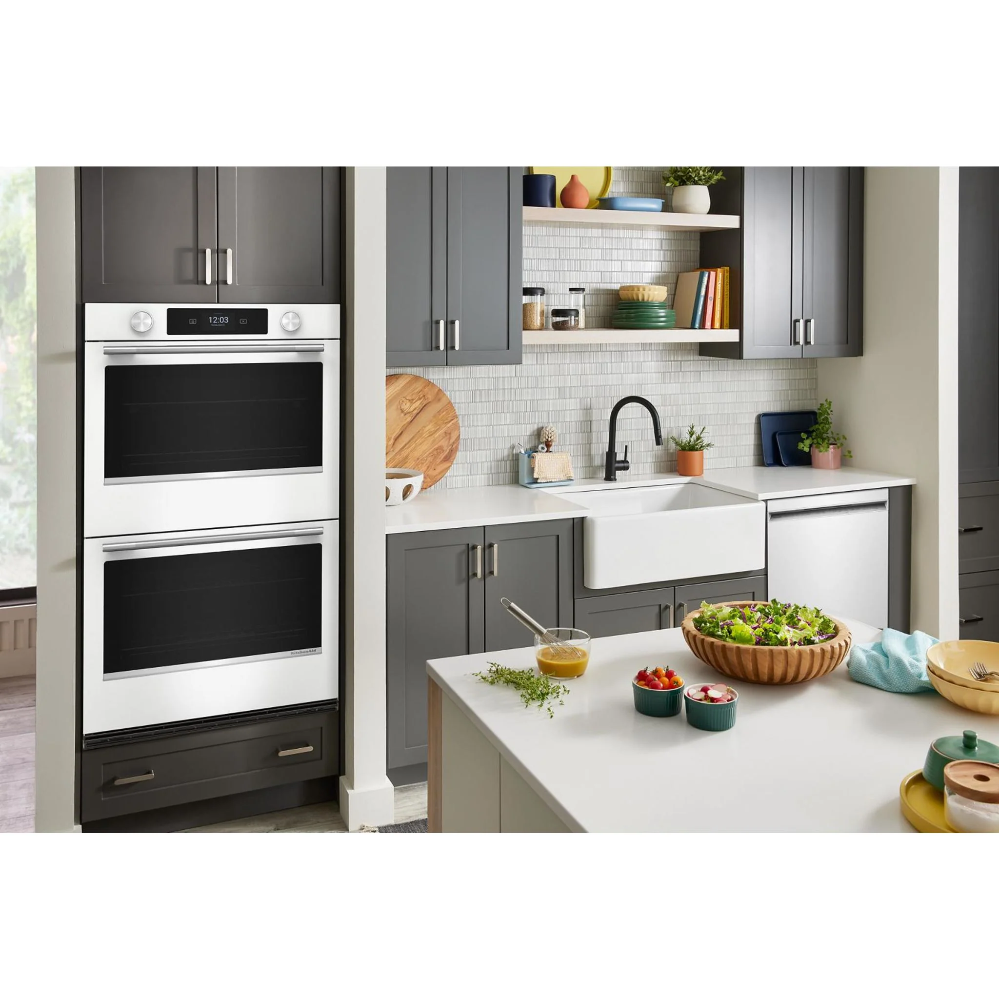 KitchenAid 30-inch Smart Electric Double Wall Oven with Assisted Cooking Modes - White - White (KOED730SWH) - Image 13