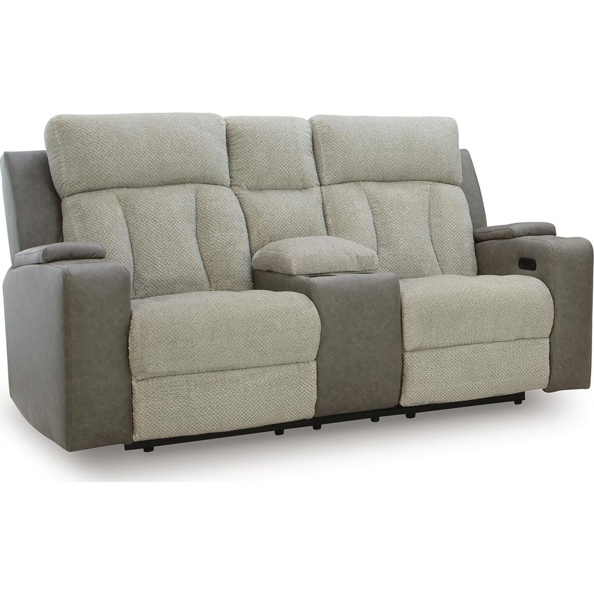 Stately Check Power Reclining Loveseat with Console - Image 12