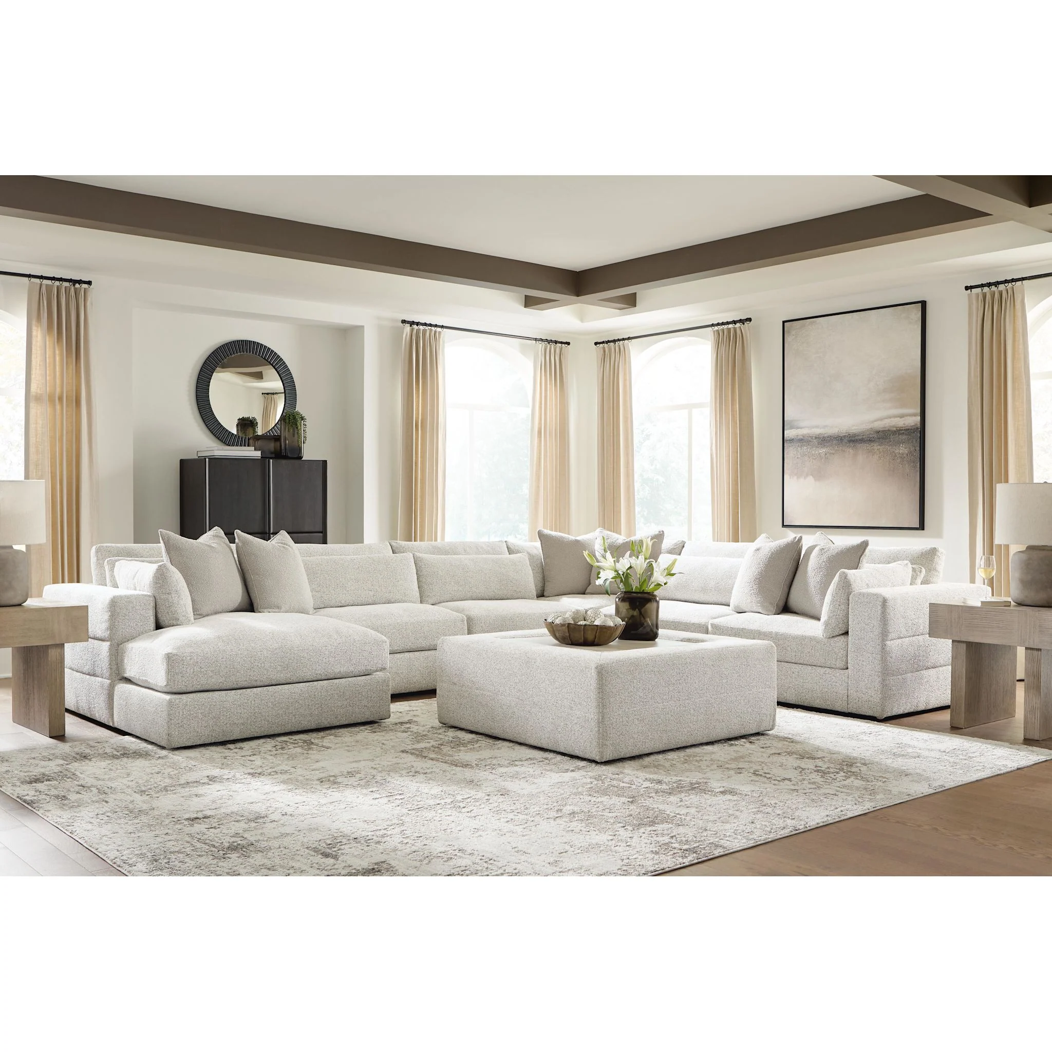 Stonecroft Manor 6 Piece Sectional with Chaise - Image 6