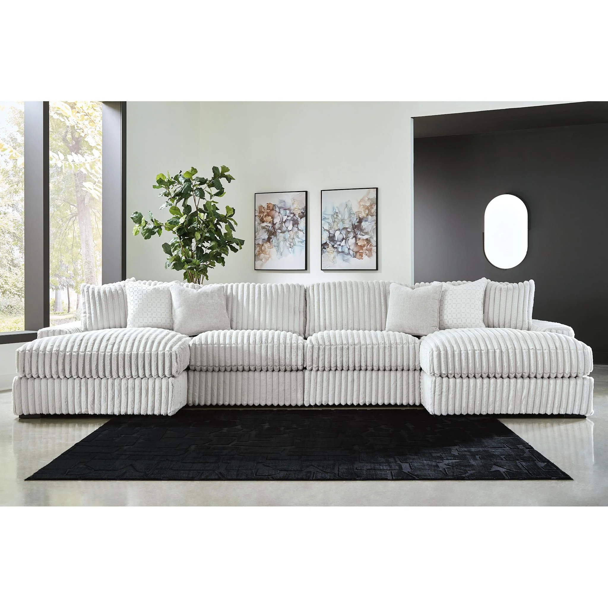 Stupendous 4 Piece Sectional with Double Chaise - Image 15