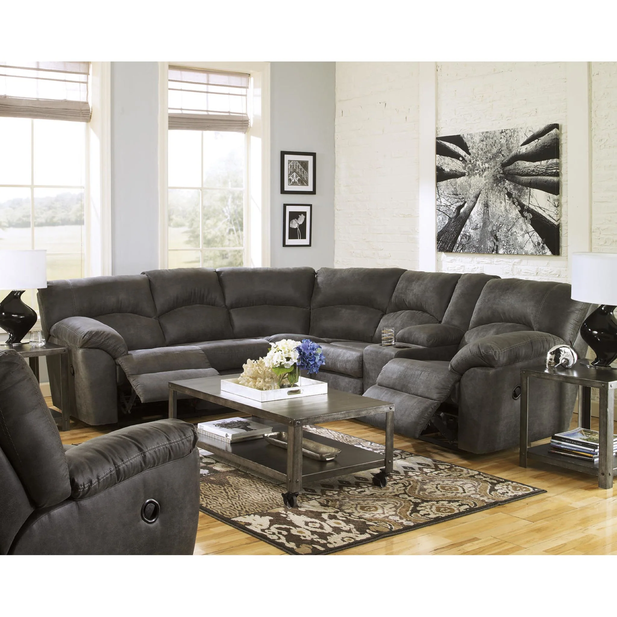 Tambo 2 Piece Reclining Sectional - Image 6