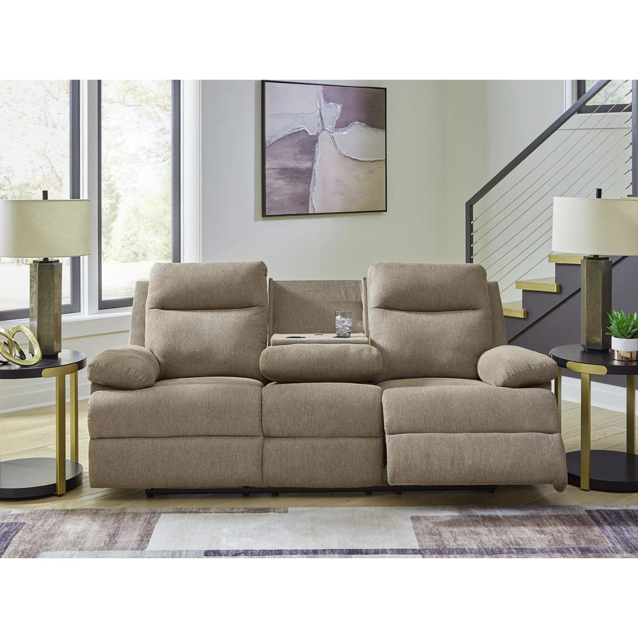Tarrant Reclining Sofa with Drop Down Table - Image 10