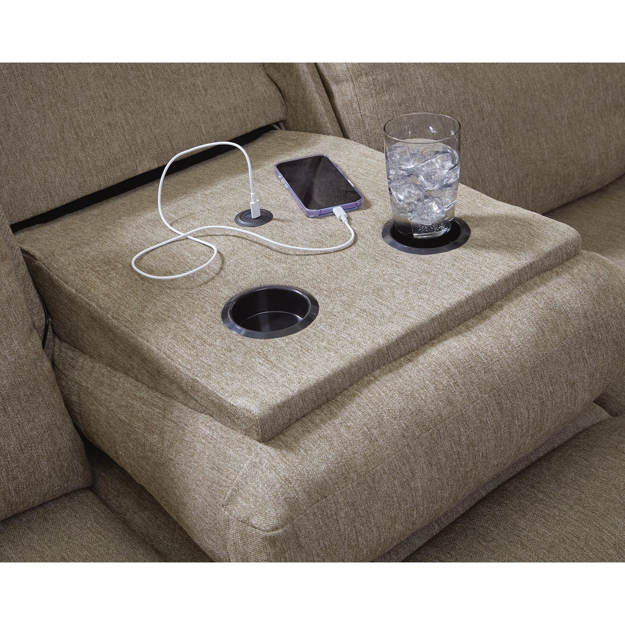 Tarrant Reclining Sofa with Drop Down Table - Image 17